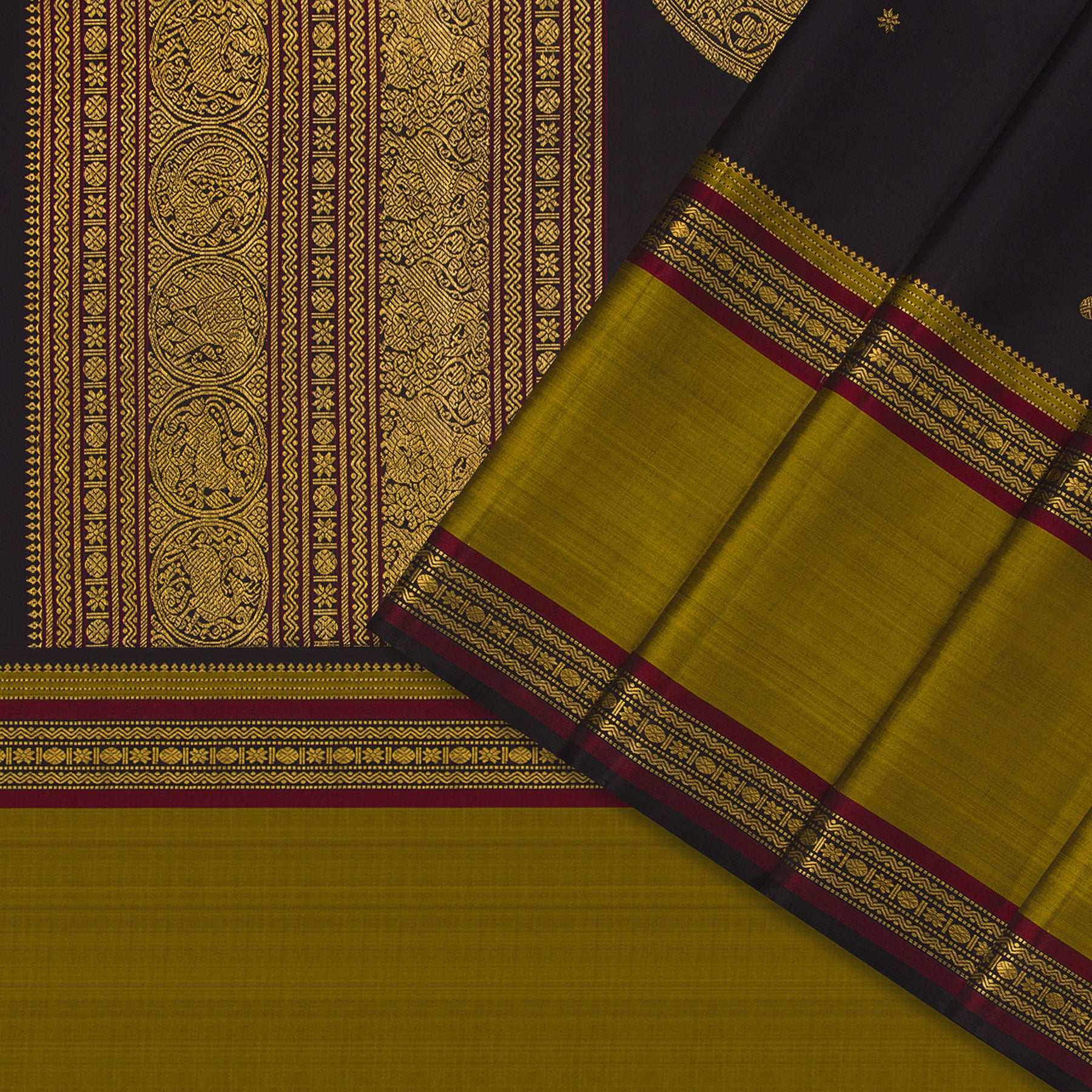 Kanakavalli Kanjivaram Silk Sari 24-041-HS001-04767 - Cover View