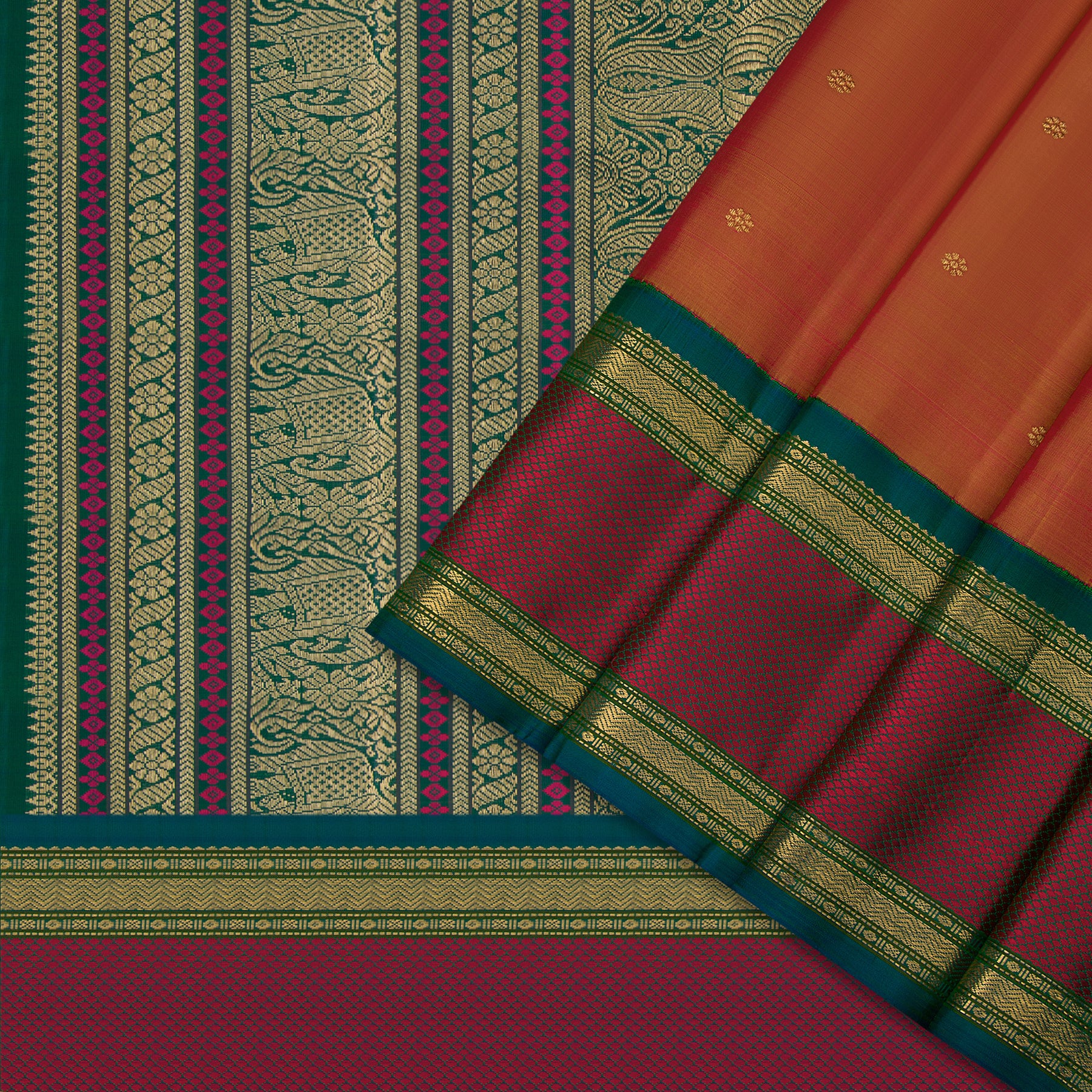 Kanakavalli Kanjivaram Silk Sari 24-041-HS001-04769 - Cover View