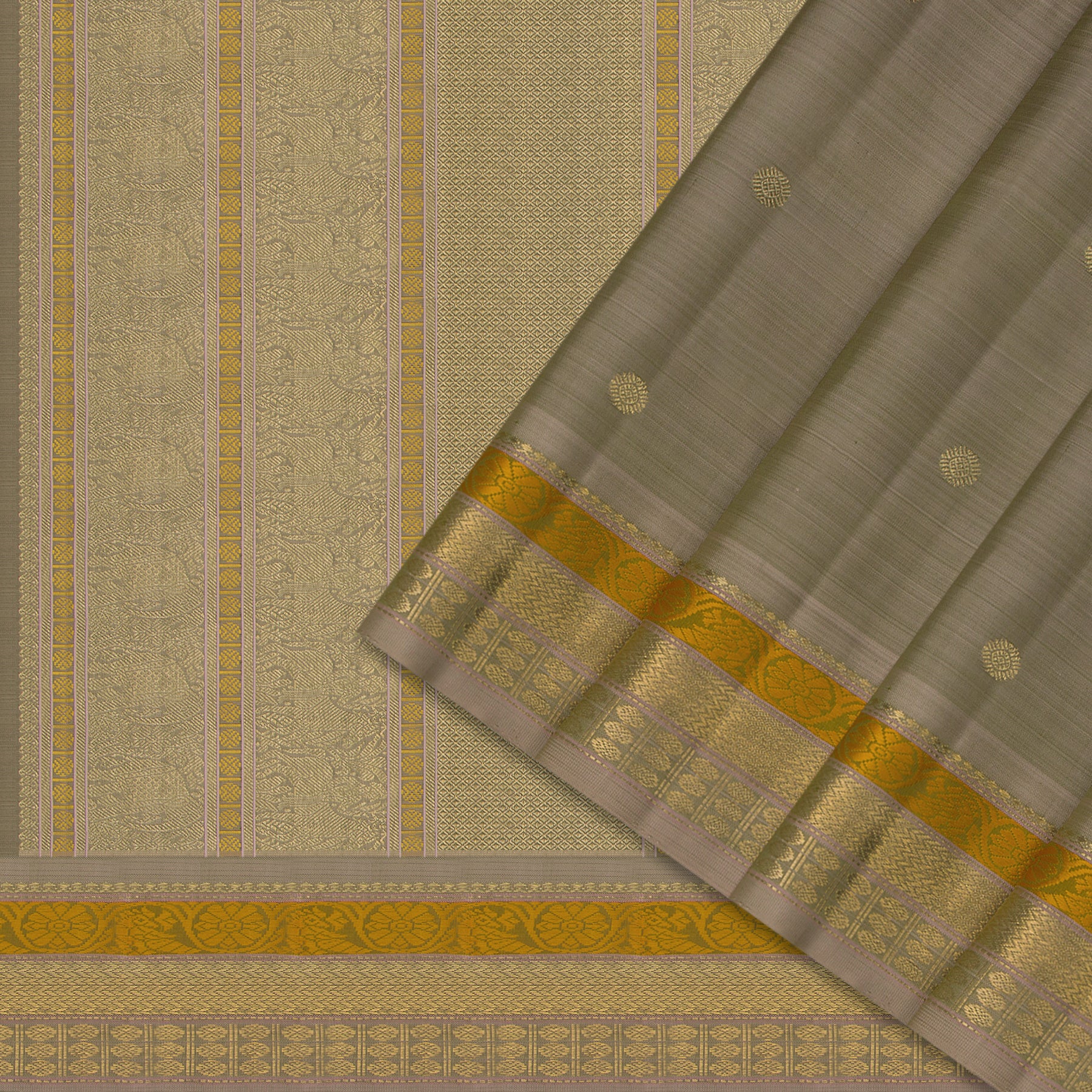 Kanakavalli Kanjivaram Silk Sari 24-041-HS001-04777 - Cover View