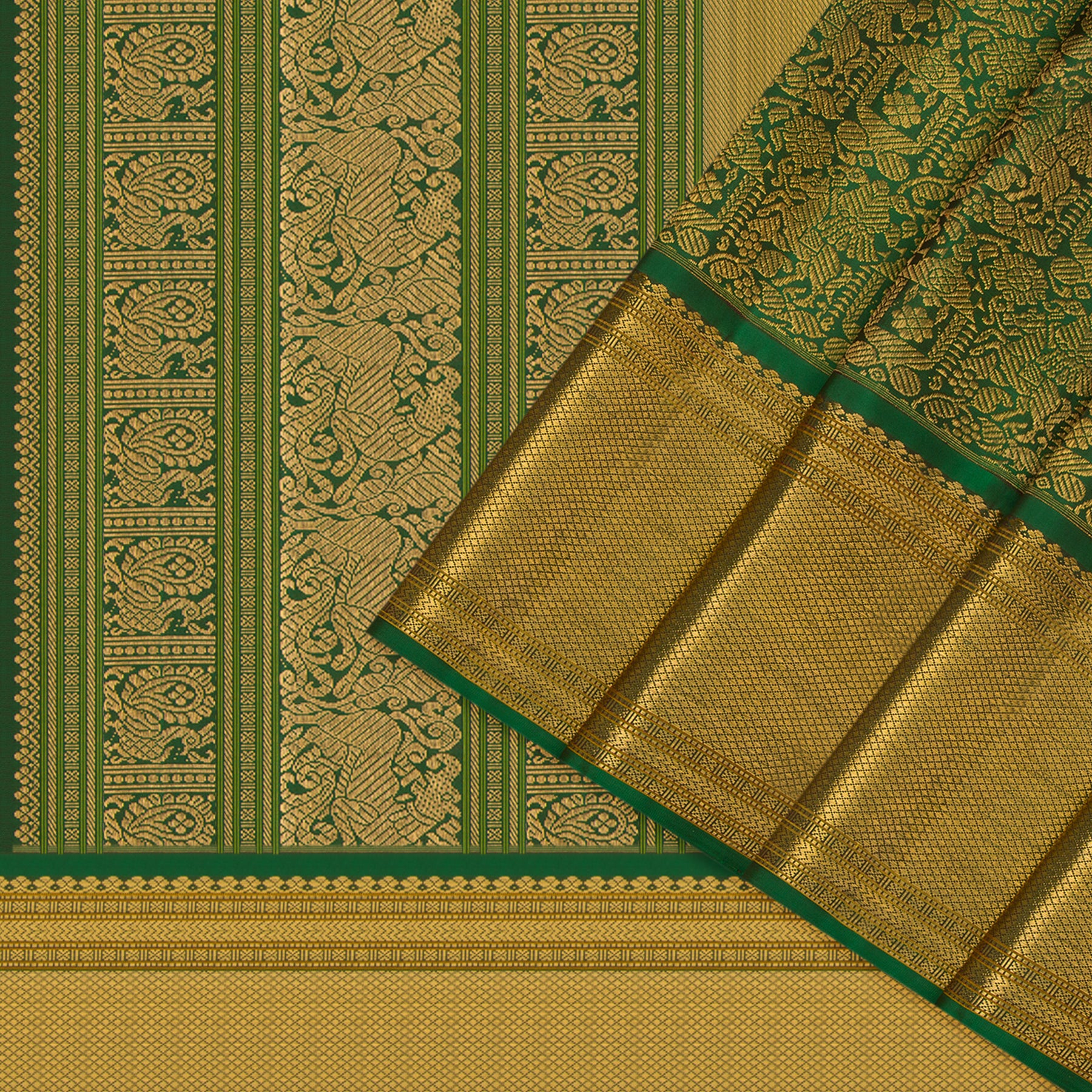 Kanakavalli Kanjivaram Silk Sari 24-041-HS001-05219 - Cover View