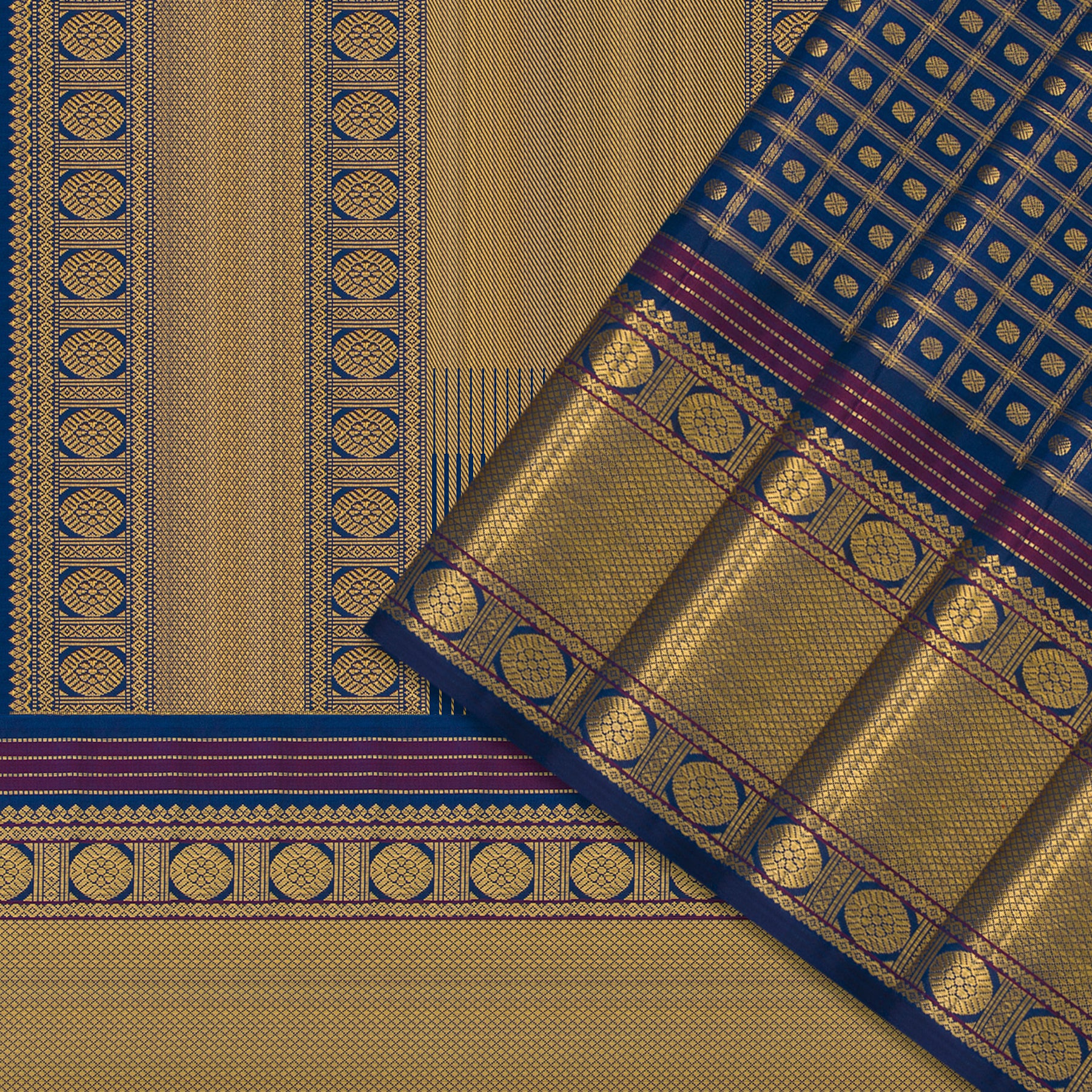 Kanakavalli Kanjivaram Silk Sari 24-041-HS001-05222 - Cover View