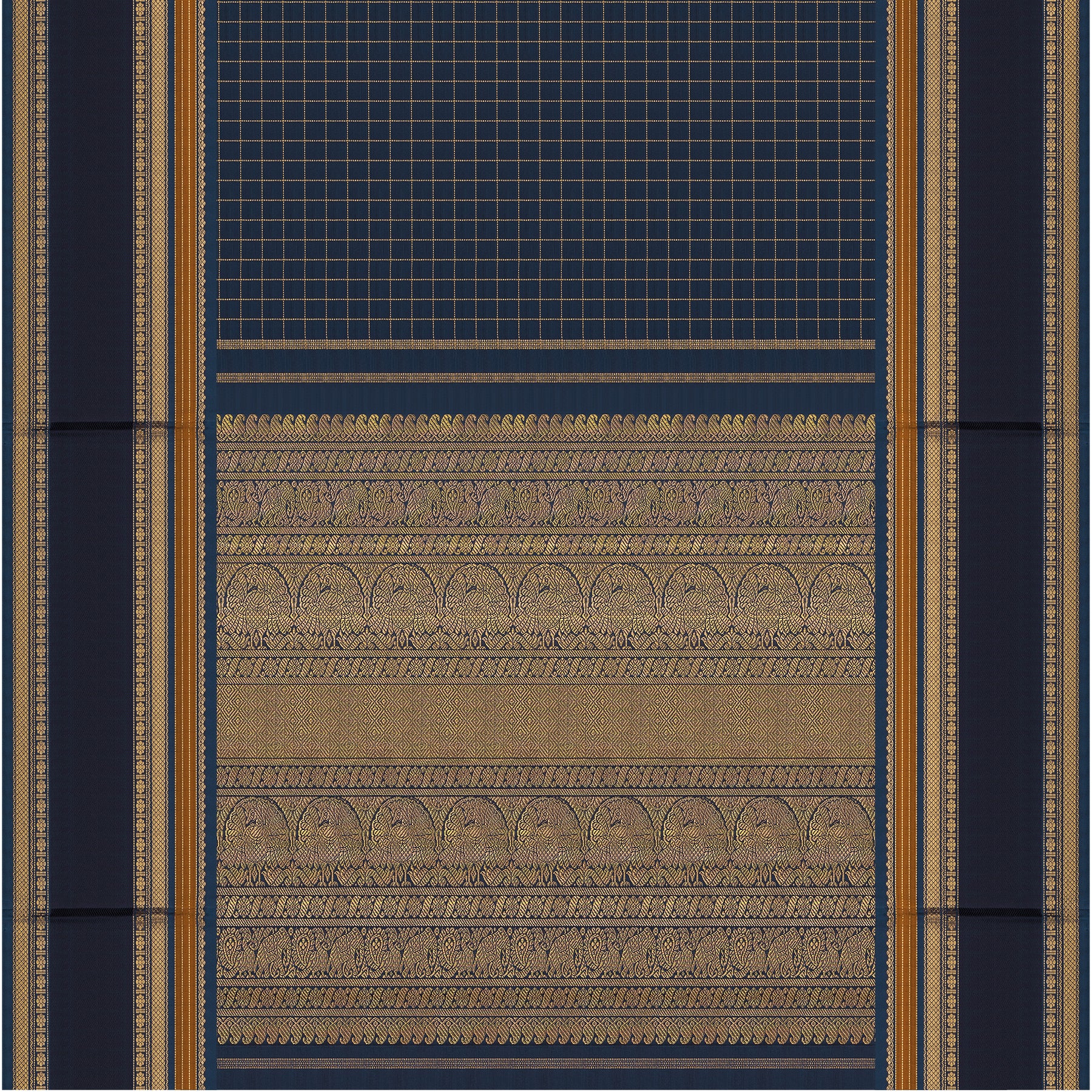 Kanakavalli Kanjivaram Silk Sari 24-041-HS001-06950 - Full View