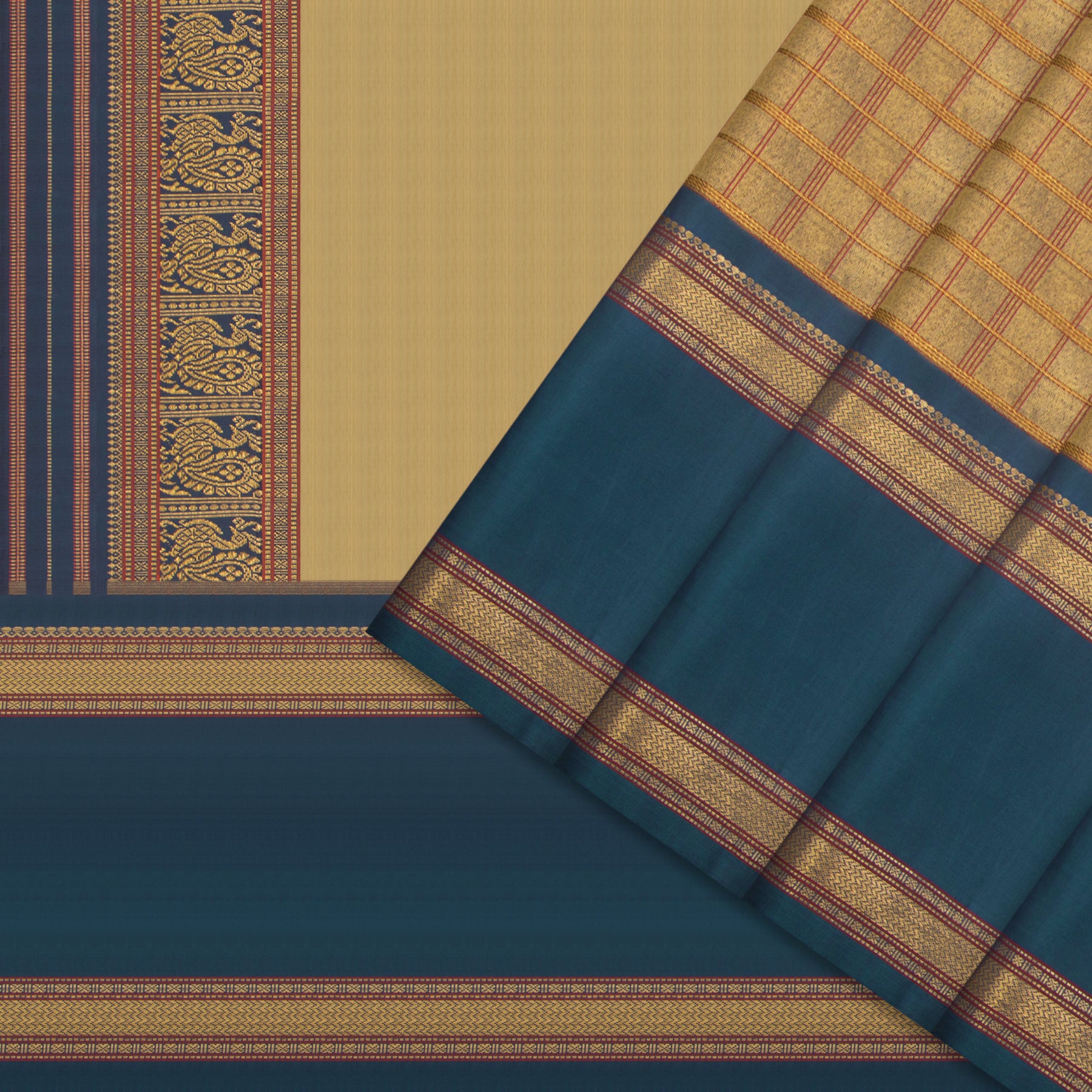 Kanakavalli Kanjivaram Silk Sari 24-041-HS001-06953 - Cover View