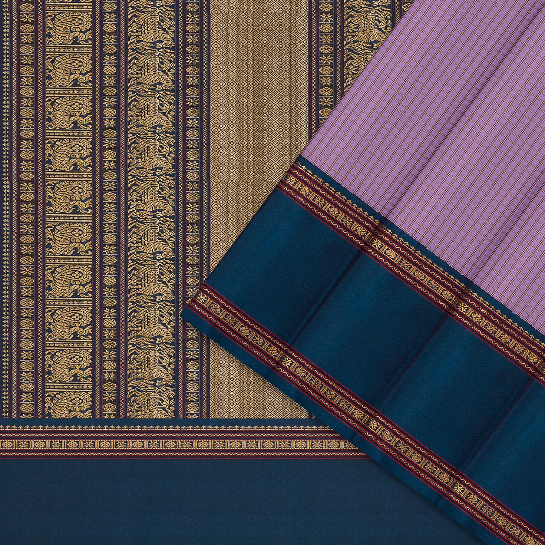 Kanakavalli Kanjivaram Silk Sari 24-041-HS001-06957 - Cover View