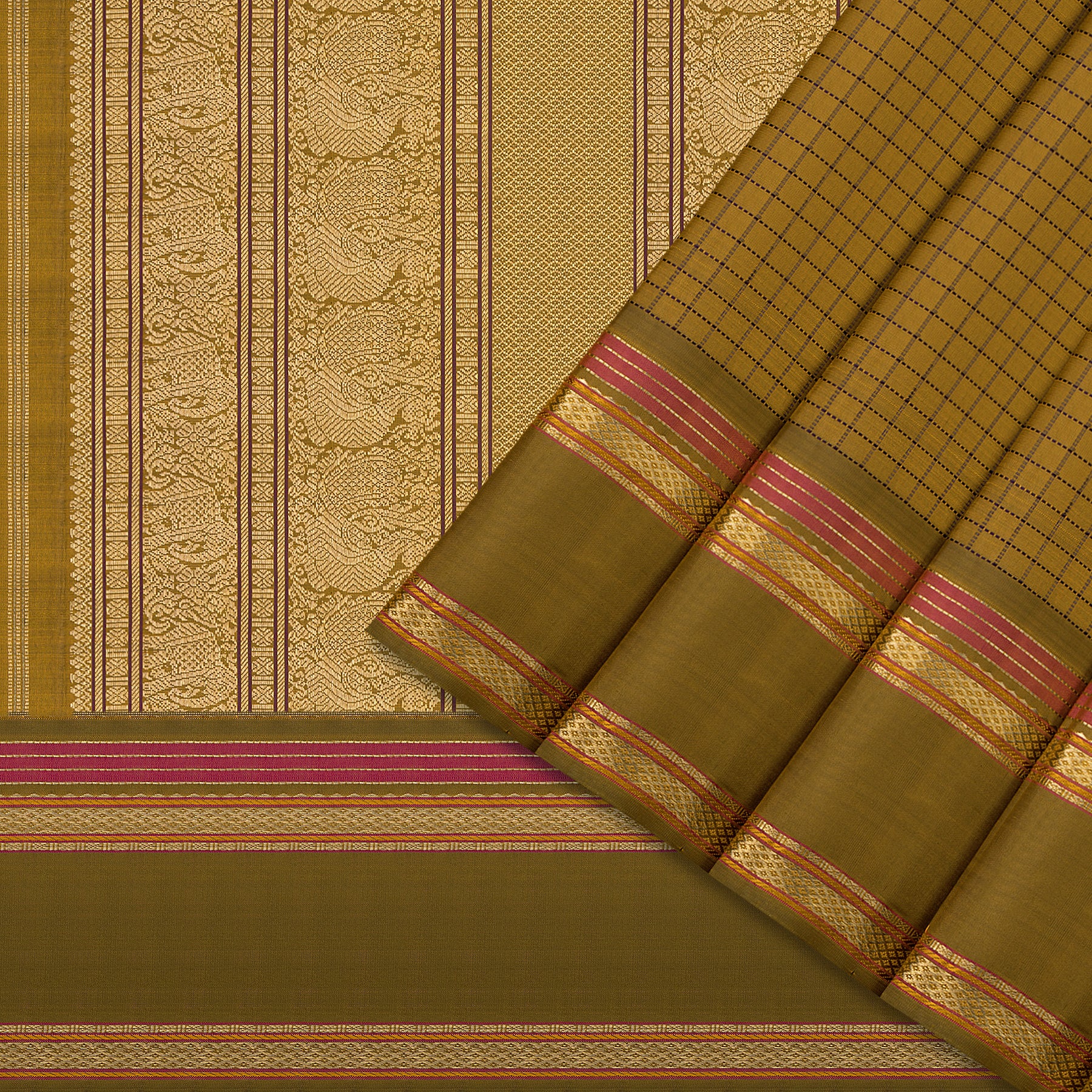 Kanakavalli Kanjivaram Silk Sari 24-041-HS001-06960 - Cover View