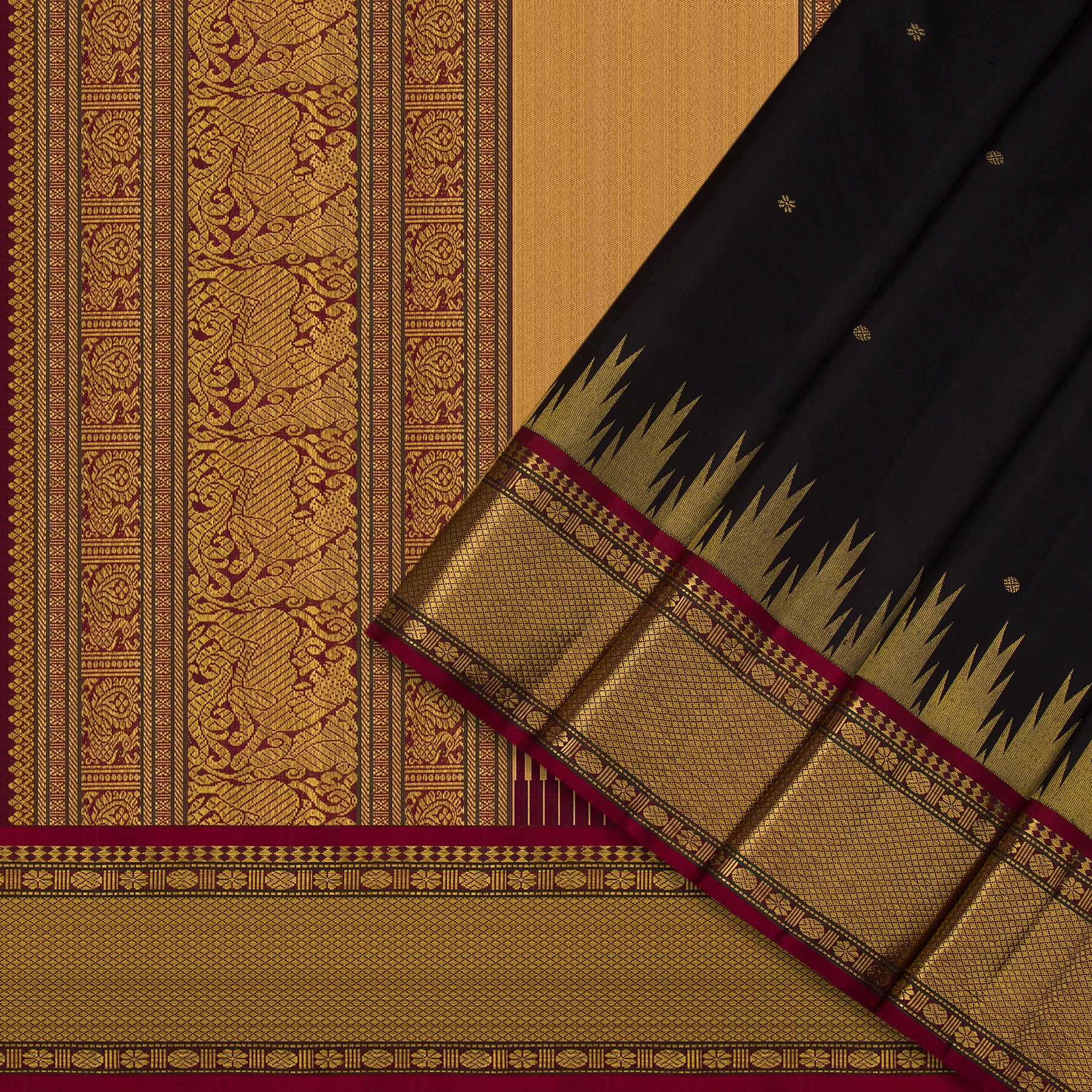 Kanakavalli Kanjivaram Silk Sari 24-041-HS001-06963 - Cover View