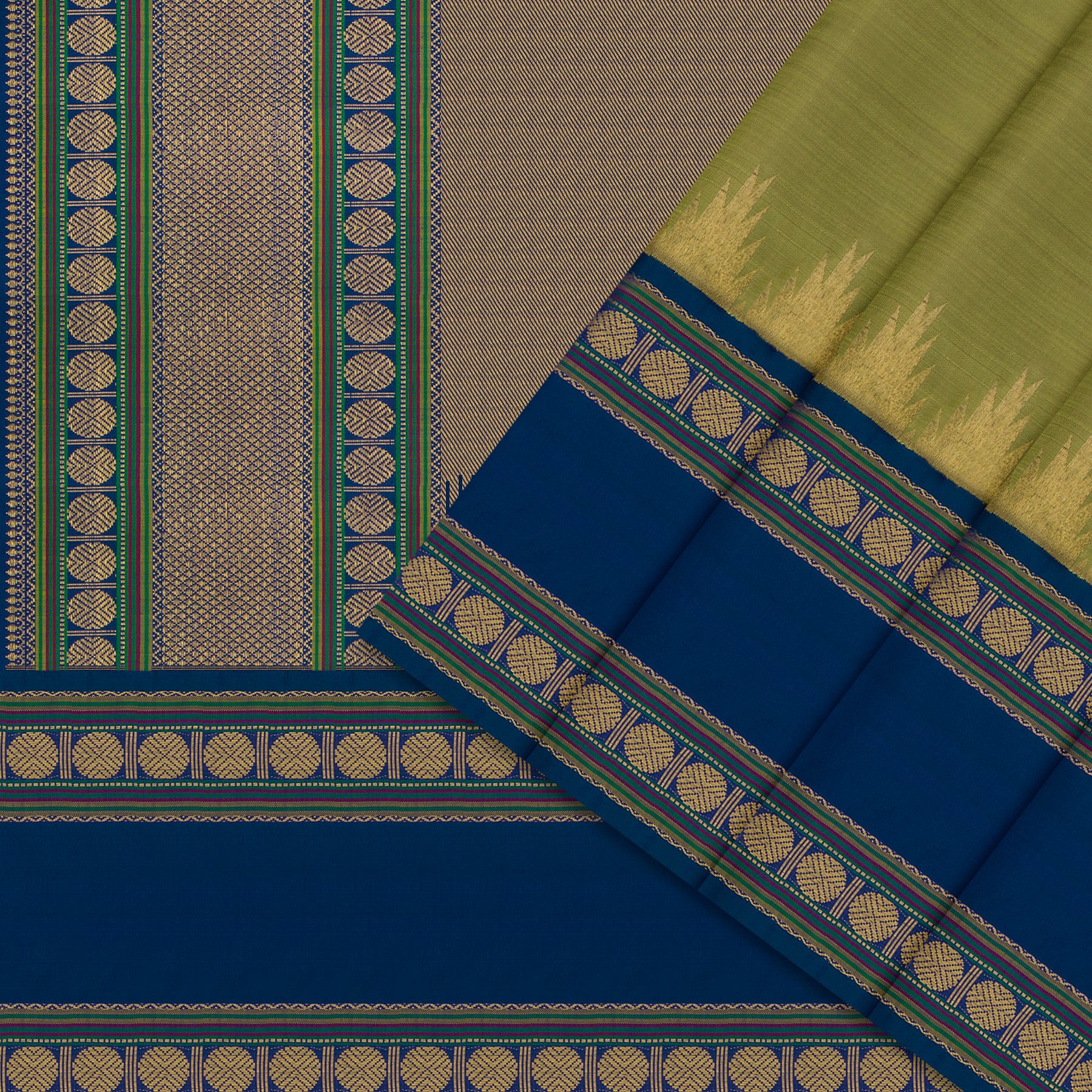 Kanakavalli Kanjivaram Silk Sari 24-041-HS001-06969 - Cover View