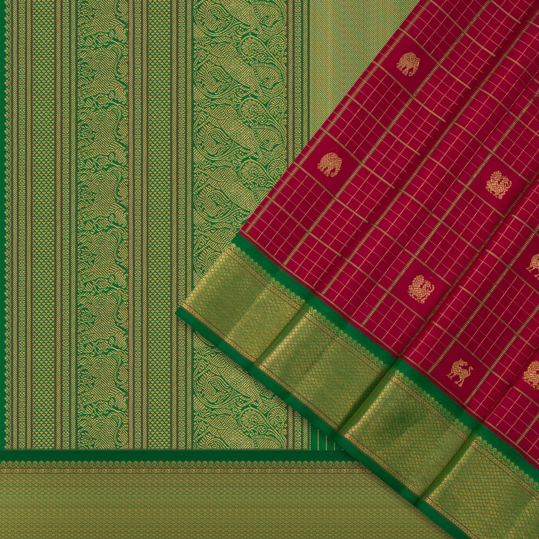 Kanakavalli Kanjivaram Silk Sari 24-041-HS001-08088 - Cover View