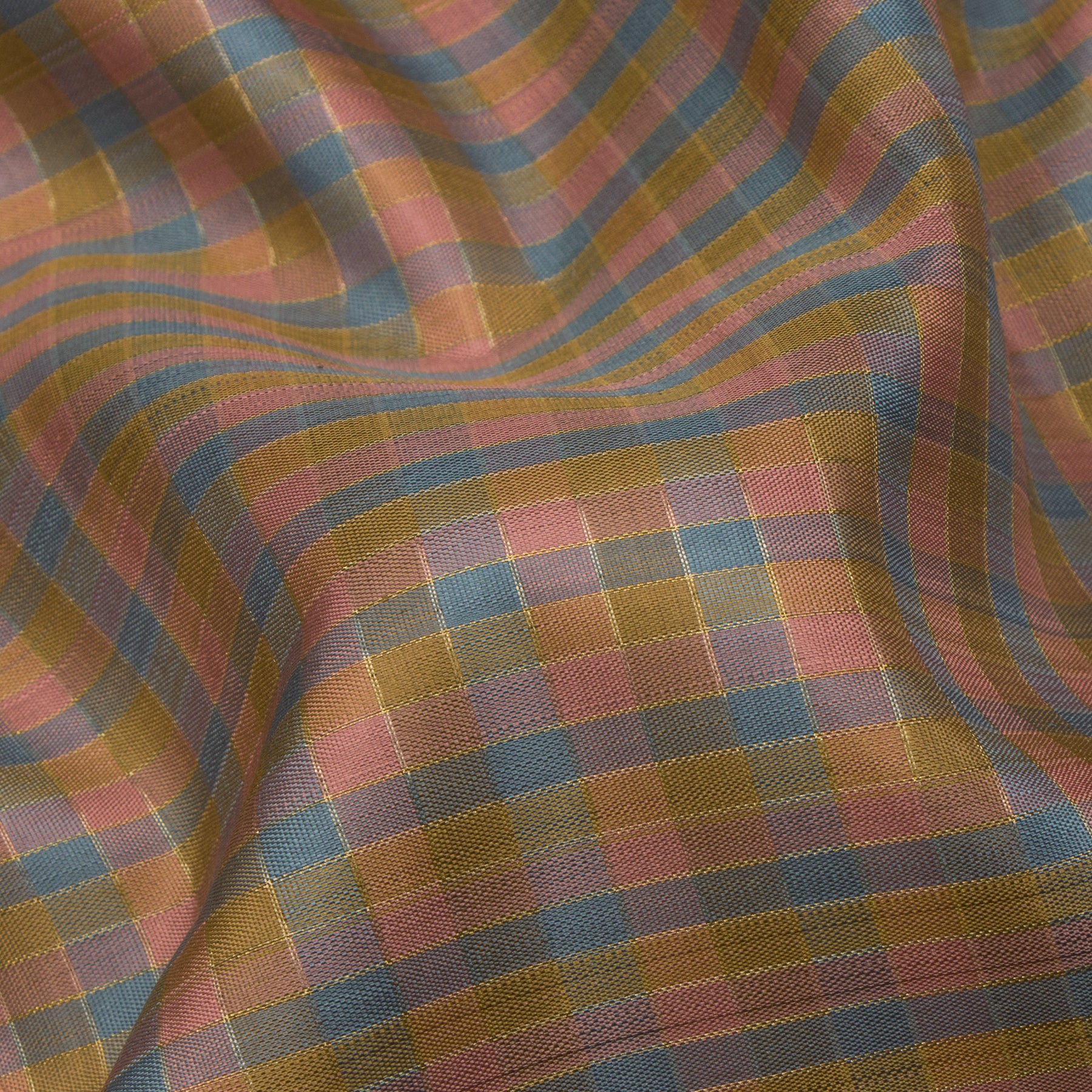 Kanakavalli Kanjivaram Silk Sari 24-041-HS001-08097 - Fabric View