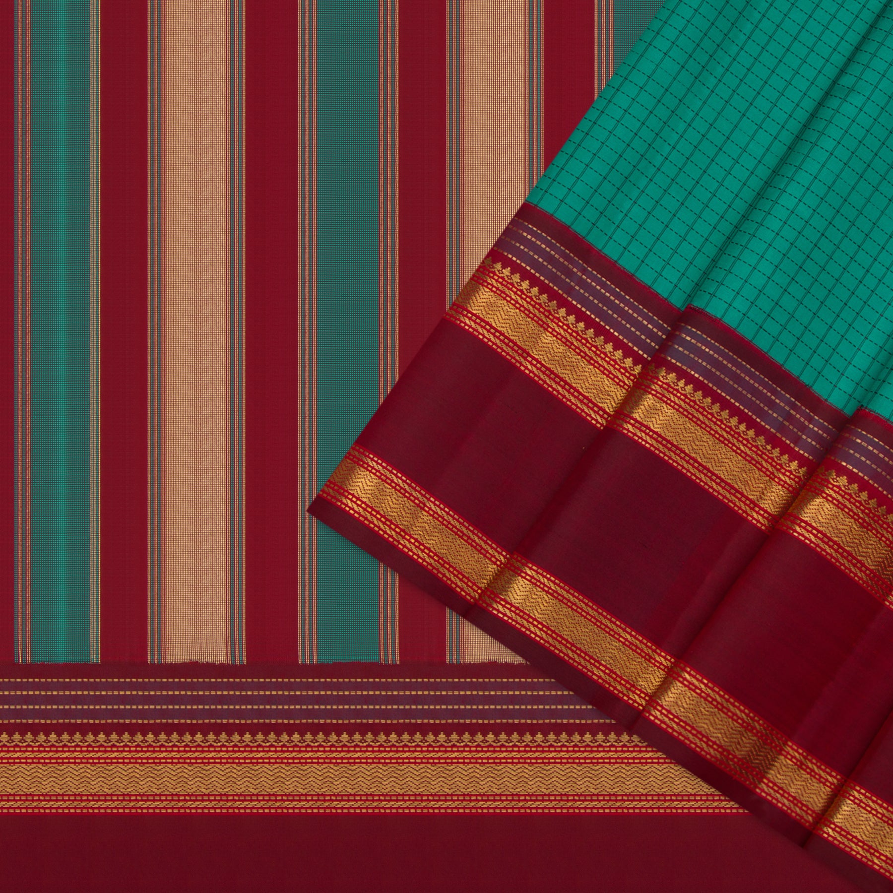 Kanakavalli Kanjivaram Silk Sari 24-041-HS001-08099 - Cover View