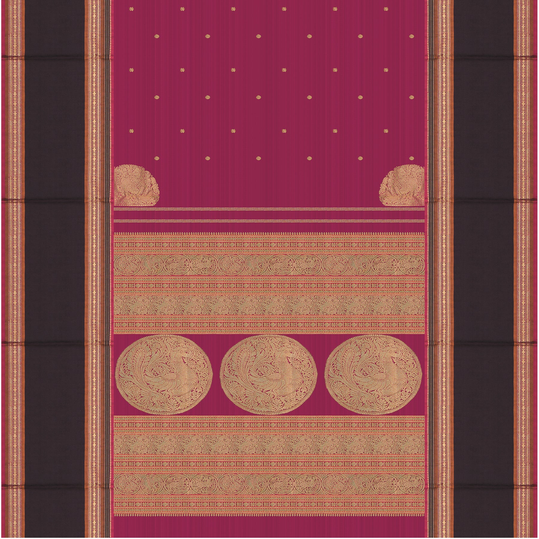 Kanakavalli Kanjivaram Silk Sari 24-041-HS001-10542 - Full View