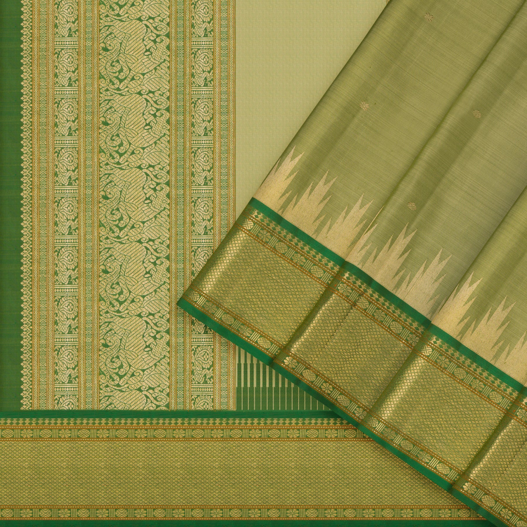 Kanakavalli Kanjivaram Silk Sari 24-041-HS001-11965 - Cover View