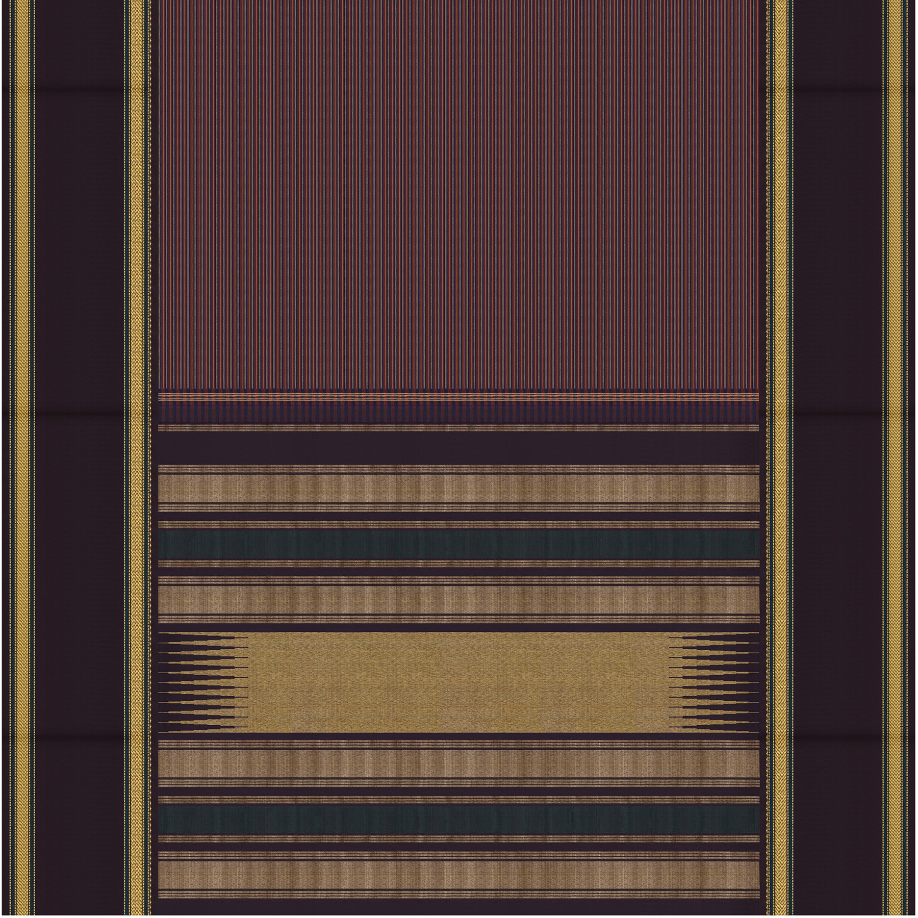 Kanakavalli Kanjivaram Silk Sari 24-041-HS001-12423 - Full View
