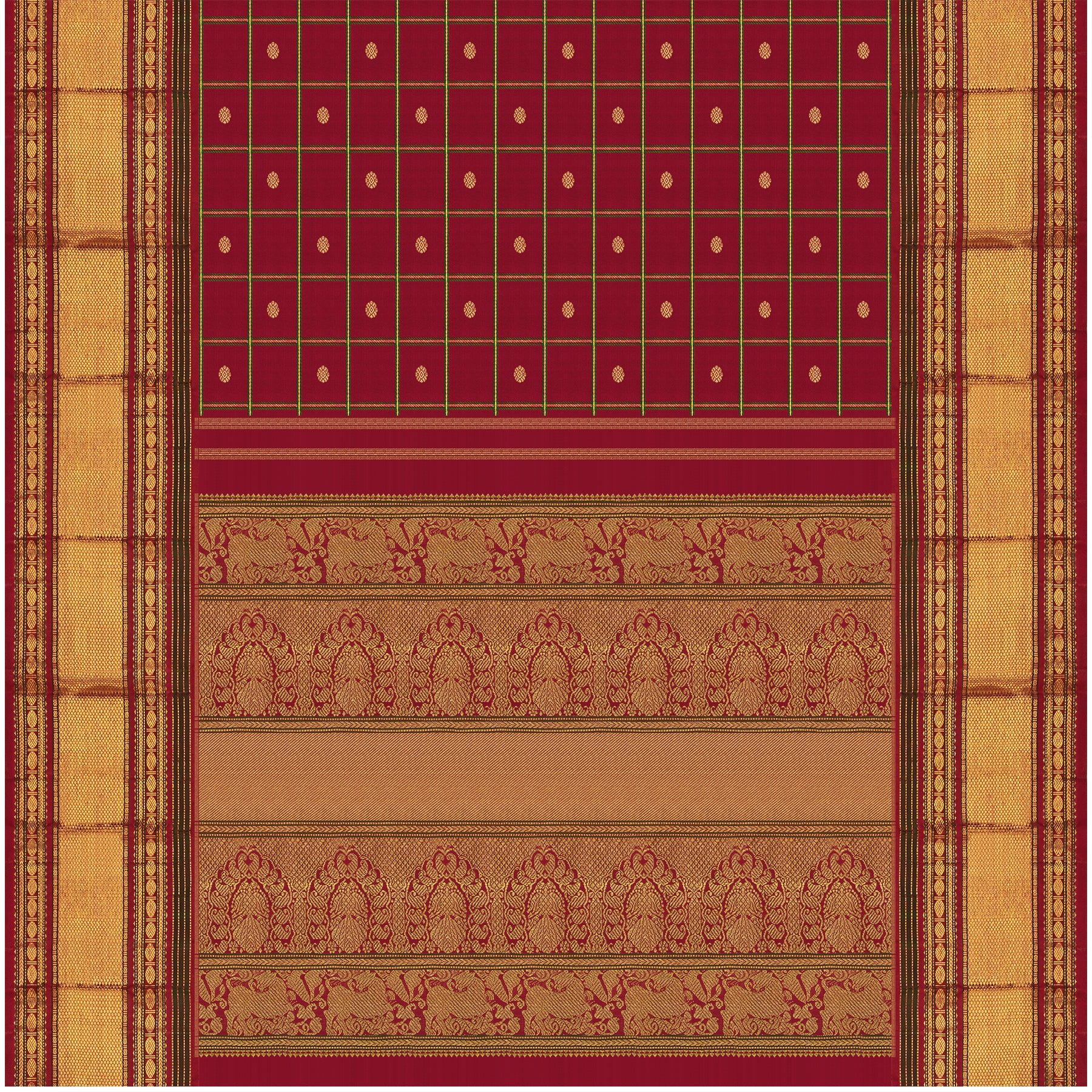 Kanakavalli Kanjivaram Silk Sari 24-041-HS001-14325 - Full View