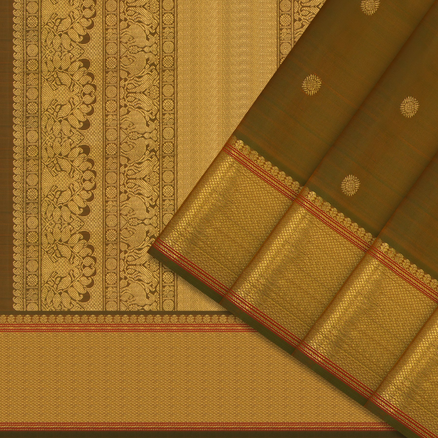 Kanakavalli Kanjivaram Silk Sari 24-041-HS001-14331 - Cover View 