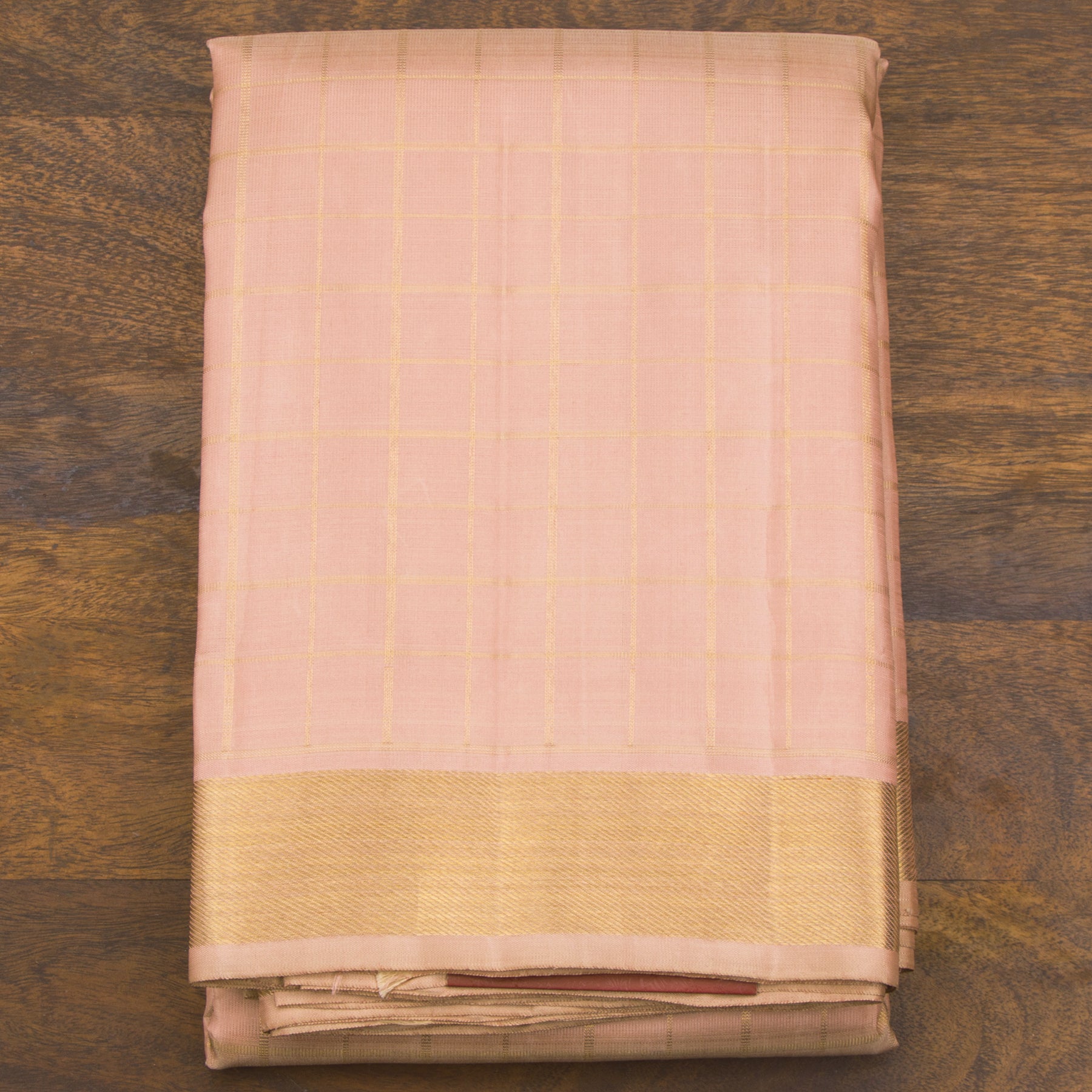 Kanakavalli Kanjivaram Silk Angavastram CO-ORD 24-110-AF001-11419 - Folded View