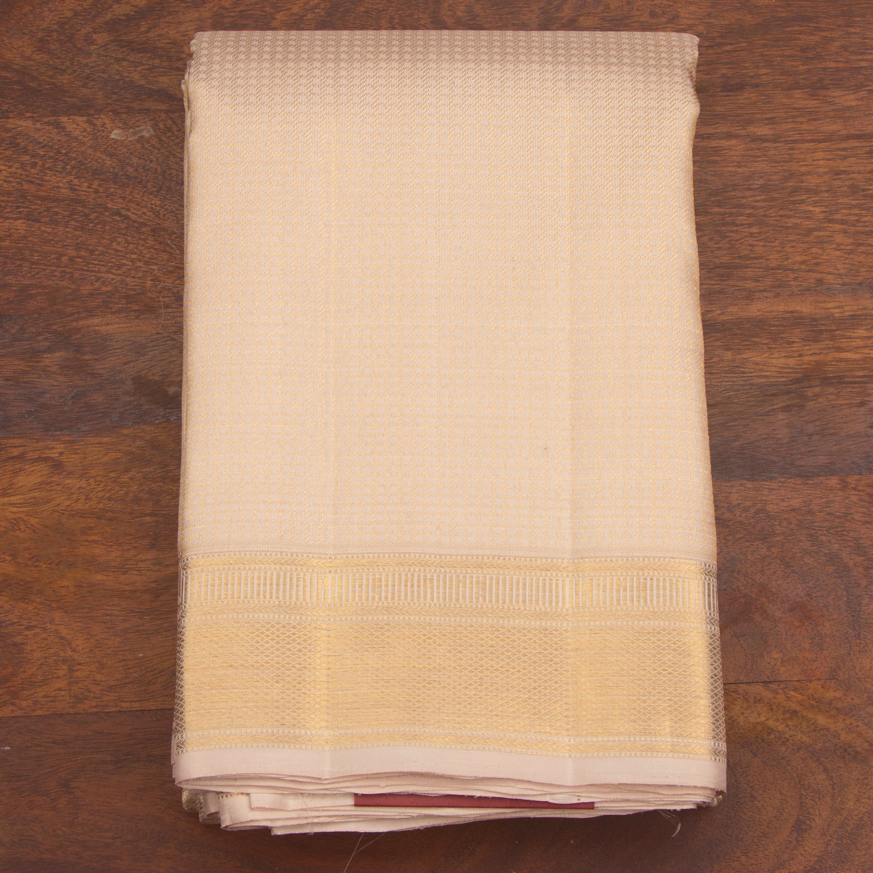 Kanakavalli Kanjivaram Silk Angavastram CO-ORD 24-110-AF001-12725 - Folded View