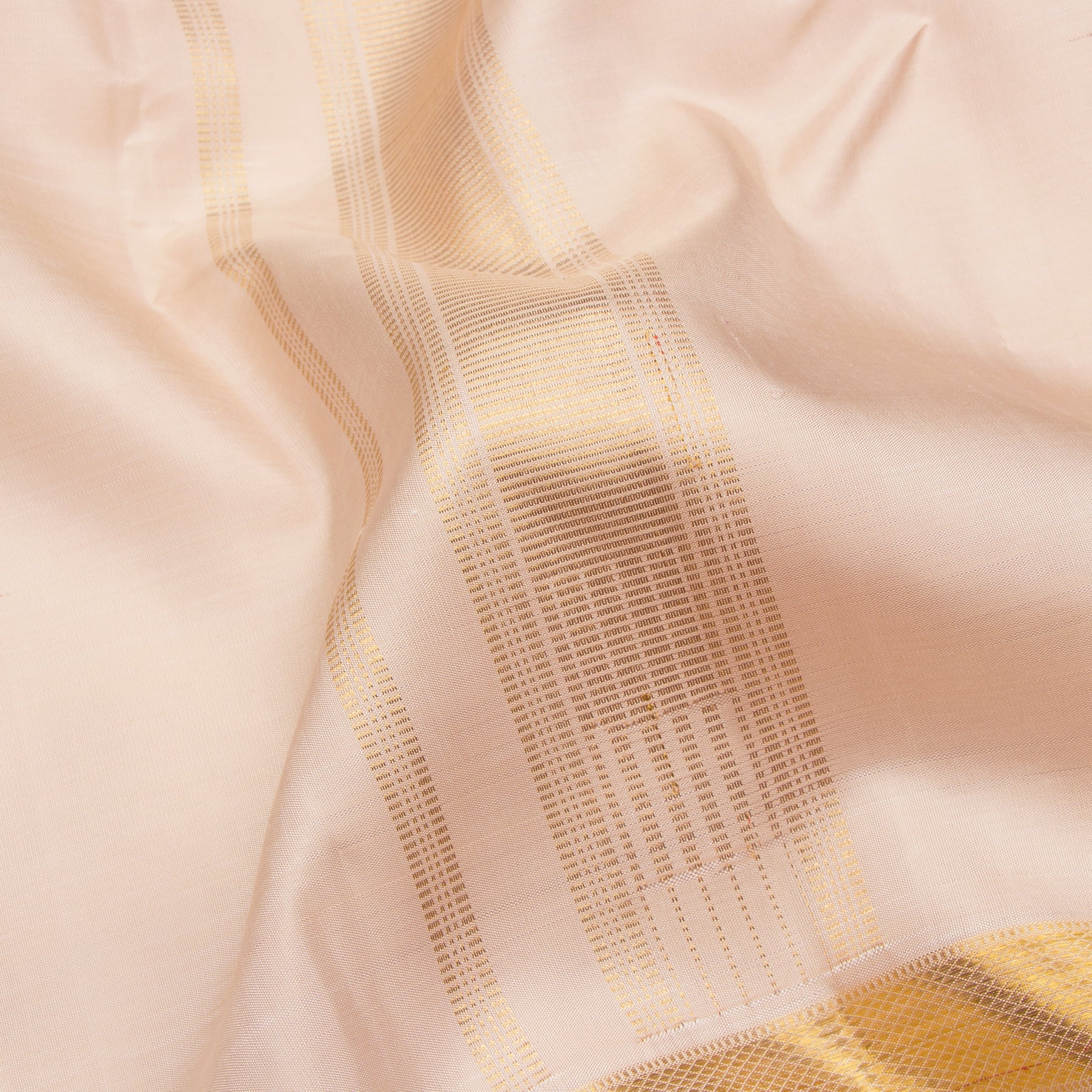 Kanakavalli Kanjivaram Silk Angavastram CO-ORD 24-110-AF001-12728 - Detailed Fabric View