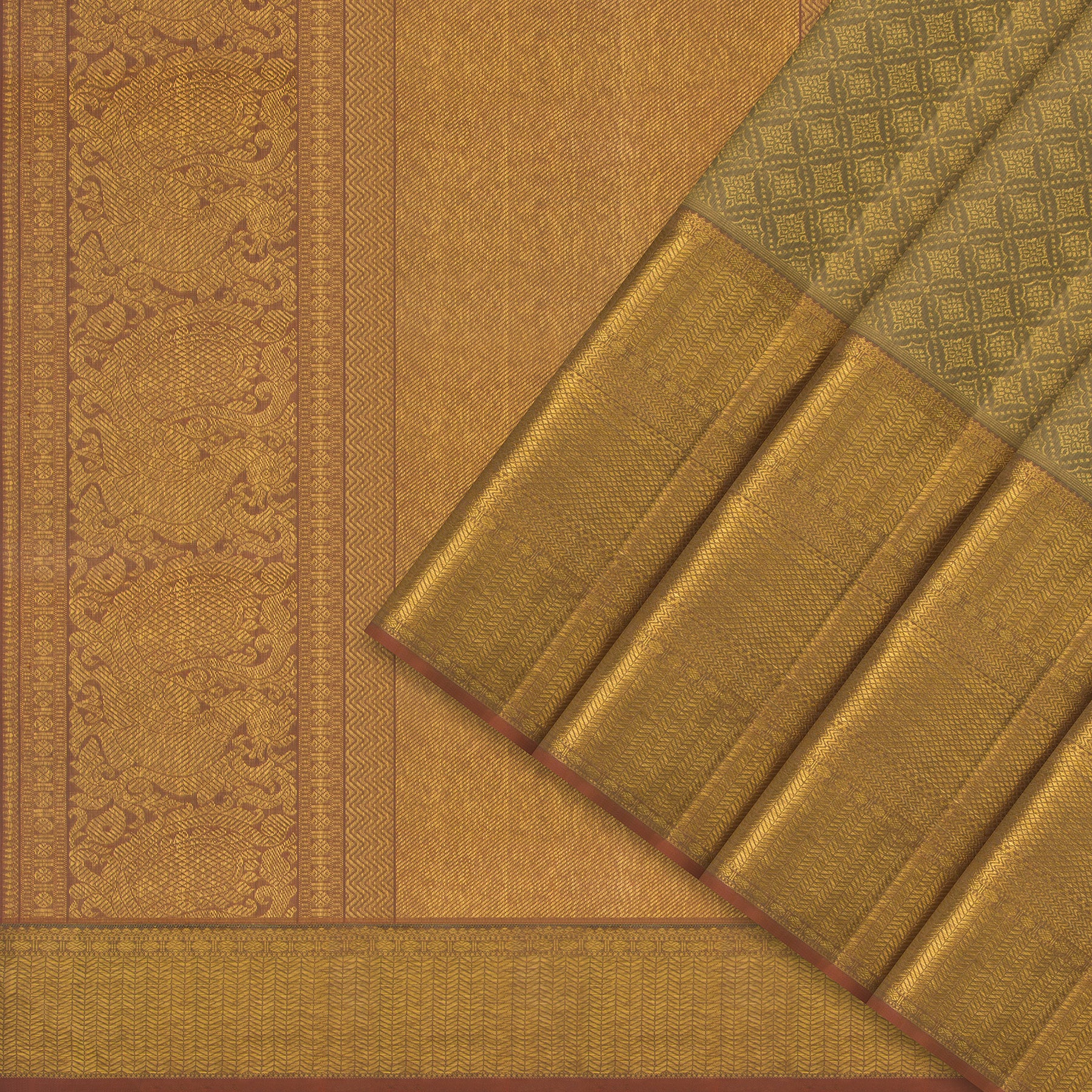 Kanakavalli Kanjivaram Silk Sari 24-110-HS001-00520 - Cover View