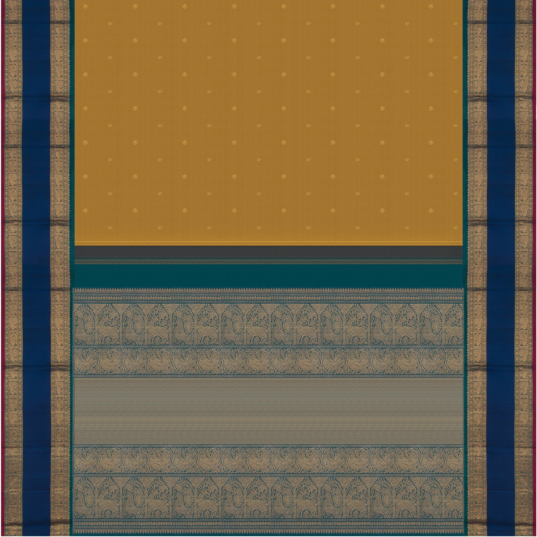 Kanakavalli Kanjivaram Silk Sari 24-110-HS001-00540 - Full View