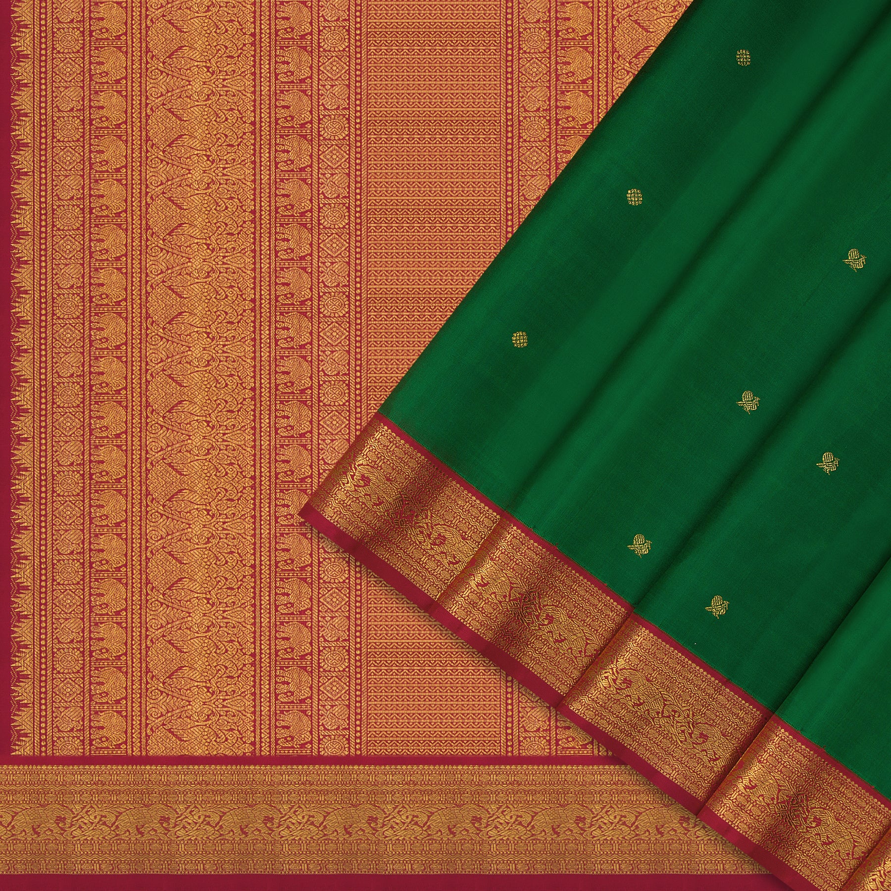 Kanakavalli Kanjivaram Silk Sari 24-110-HS001-00545 - Cover View