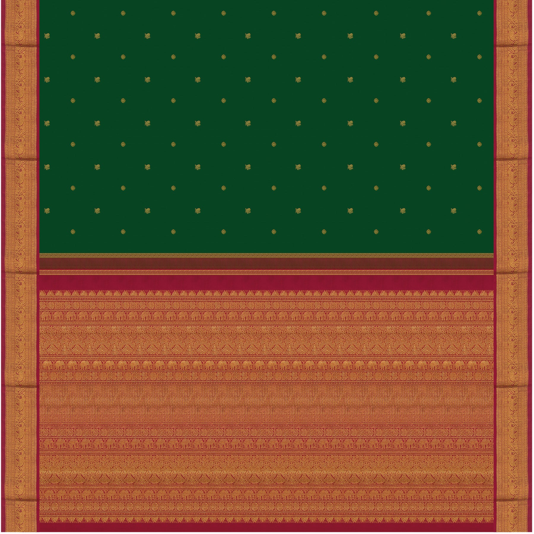 Kanakavalli Kanjivaram Silk Sari 24-110-HS001-00545 - Full View