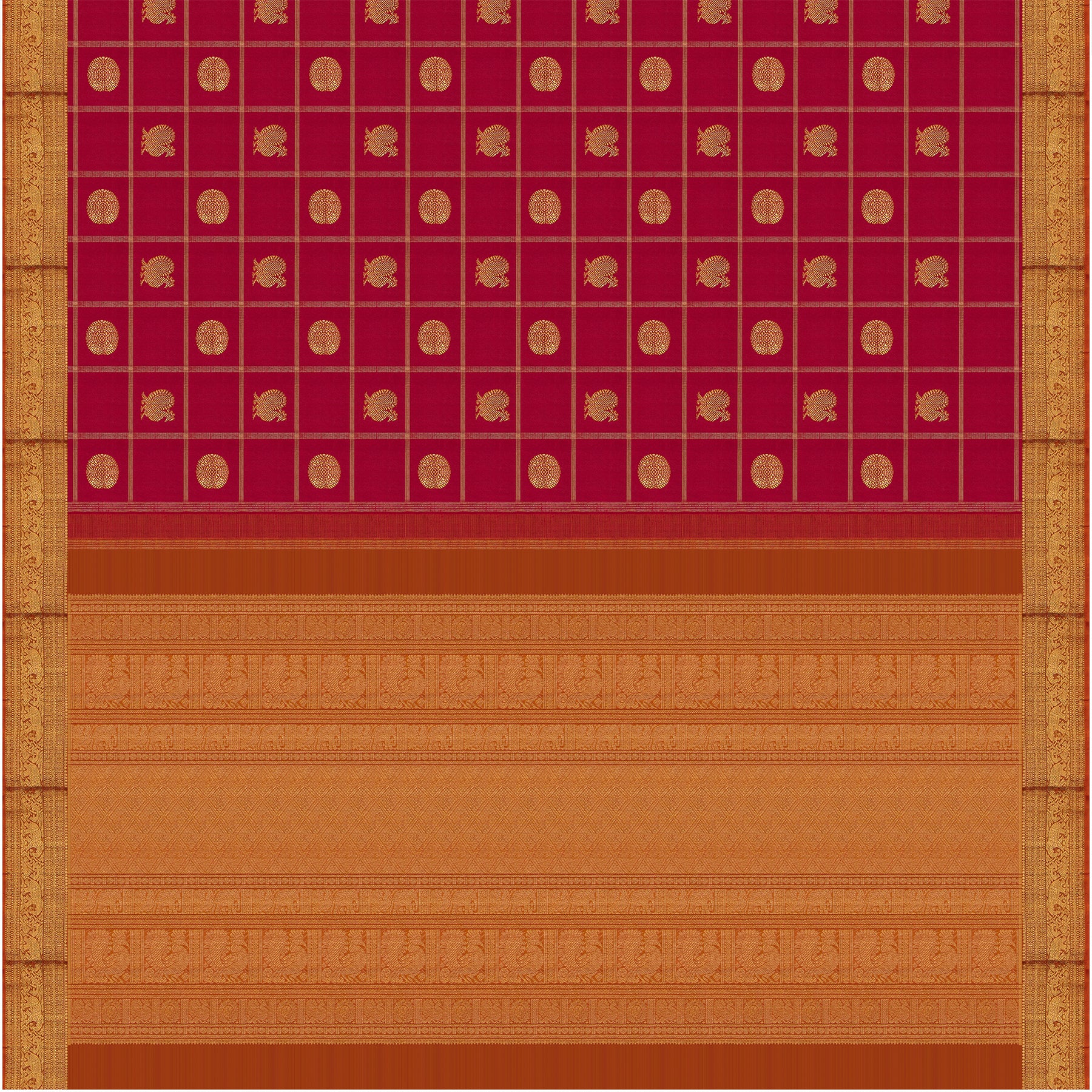 Kanakavalli Kanjivaram Silk Sari 24-110-HS001-00553 - Full View
