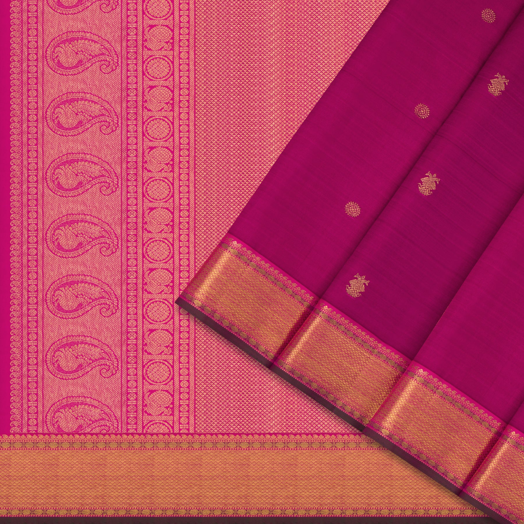 Kanakavalli Kanjivaram Silk Sari 24-110-HS001-00565 - Cover View