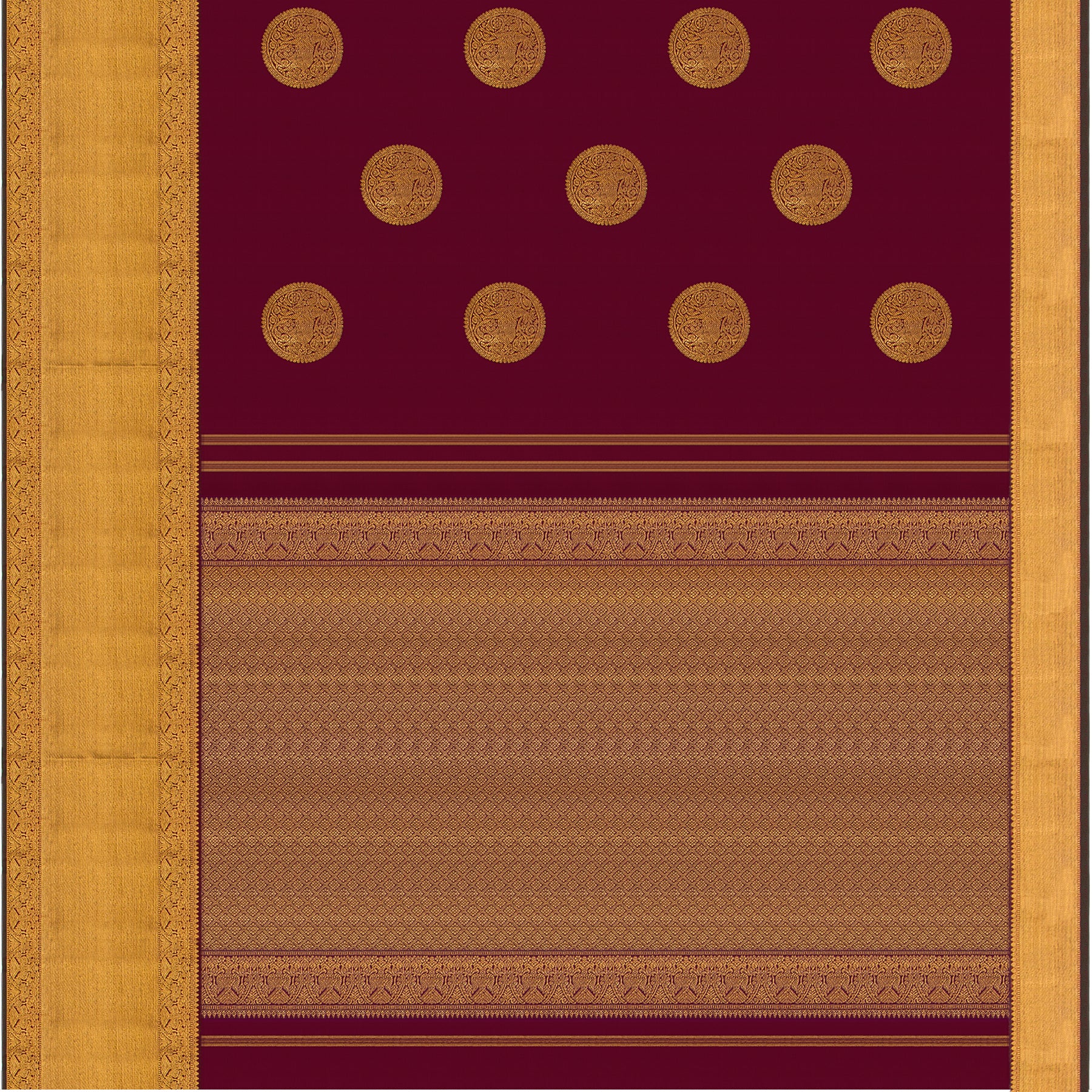 Kanakavalli Kanjivaram Silk Sari 24-110-HS001-00602 - Full View