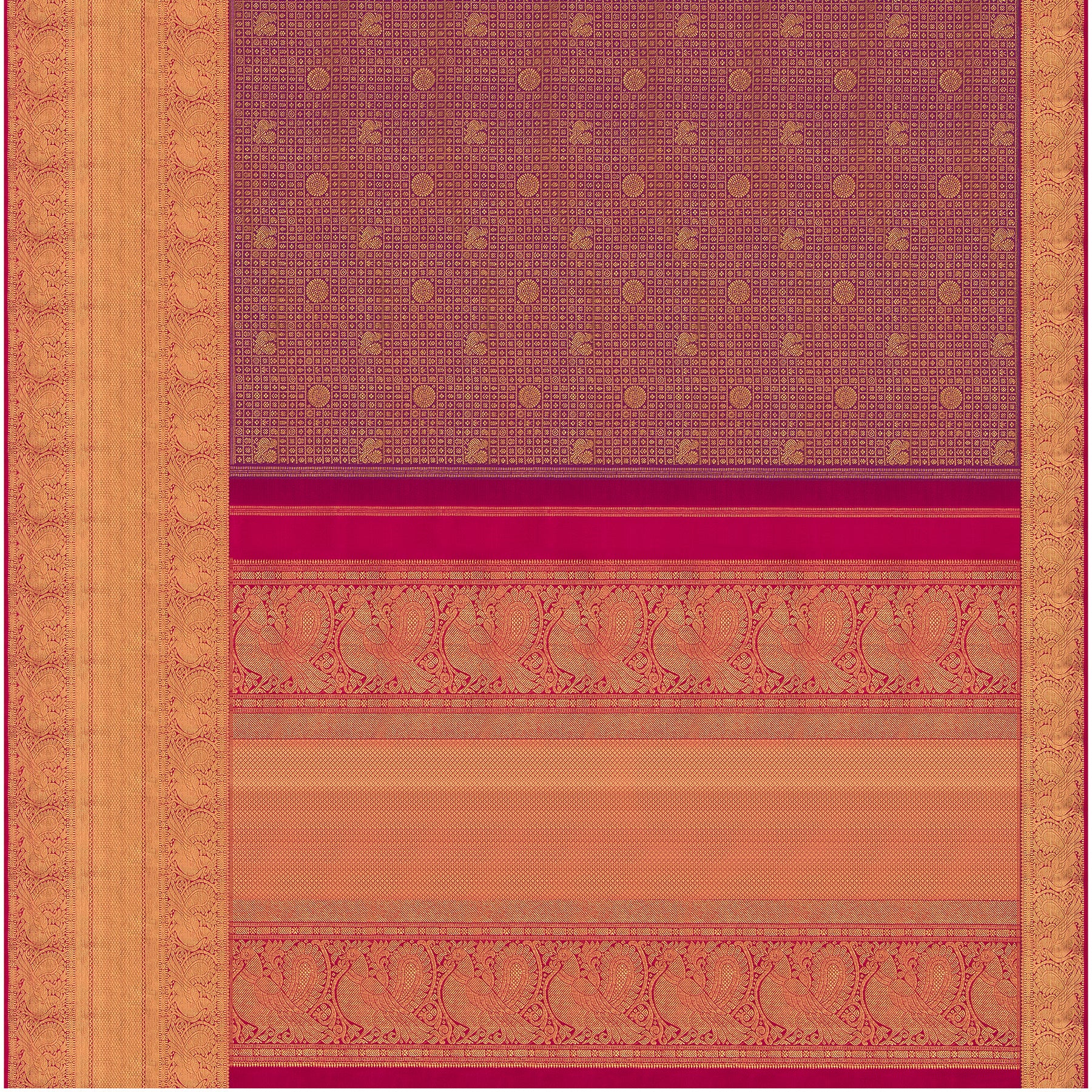 Kanakavalli Kanjivaram Silk Sari 24-110-HS001-00614 - Full View