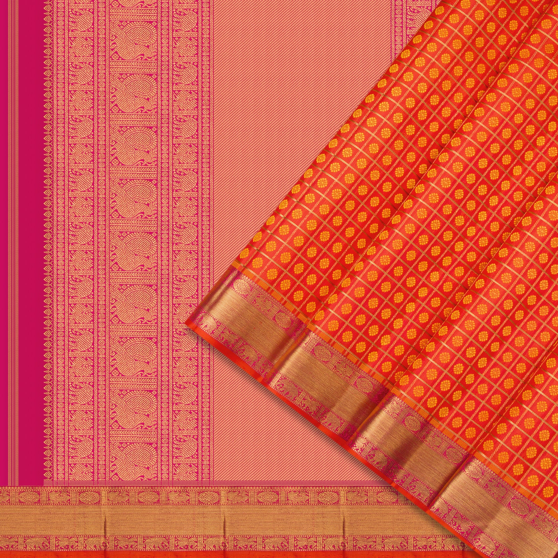 Kanakavalli Kanjivaram Silk Sari 24-110-HS001-00660 - Cover View