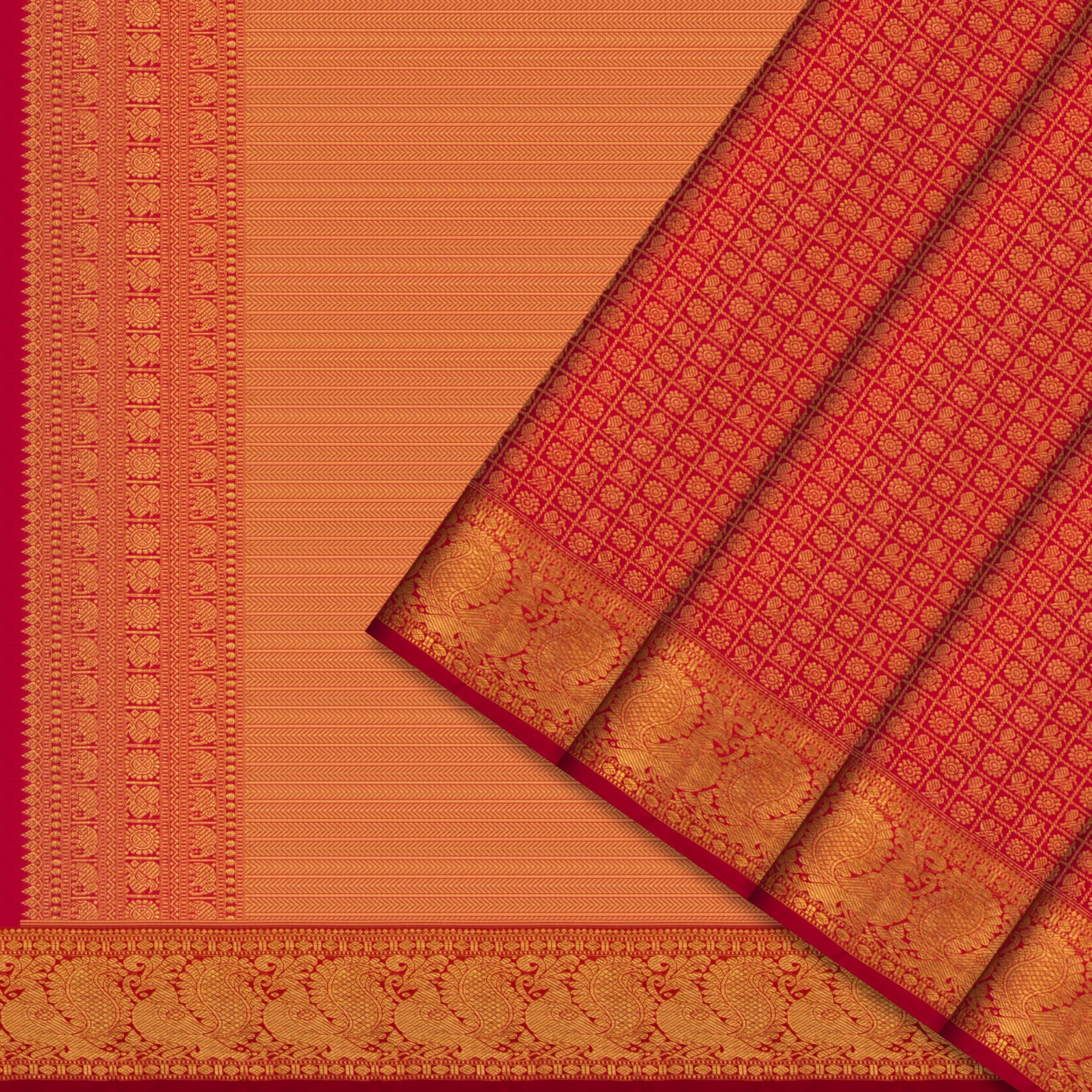 Kanakavalli Kanjivaram Silk Sari 24-110-HS001-01015 - Cover View
