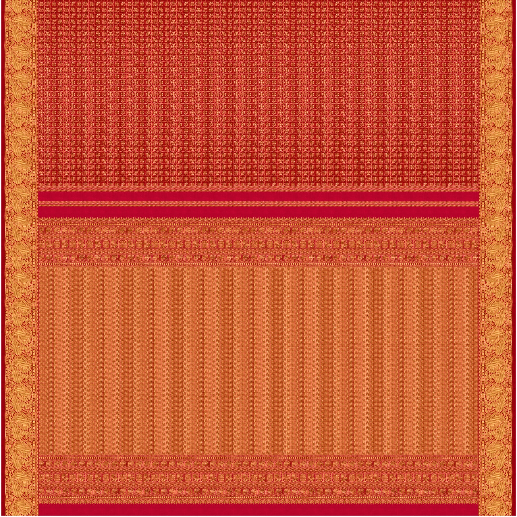 Kanakavalli Kanjivaram Silk Sari 24-110-HS001-01015 - Full View
