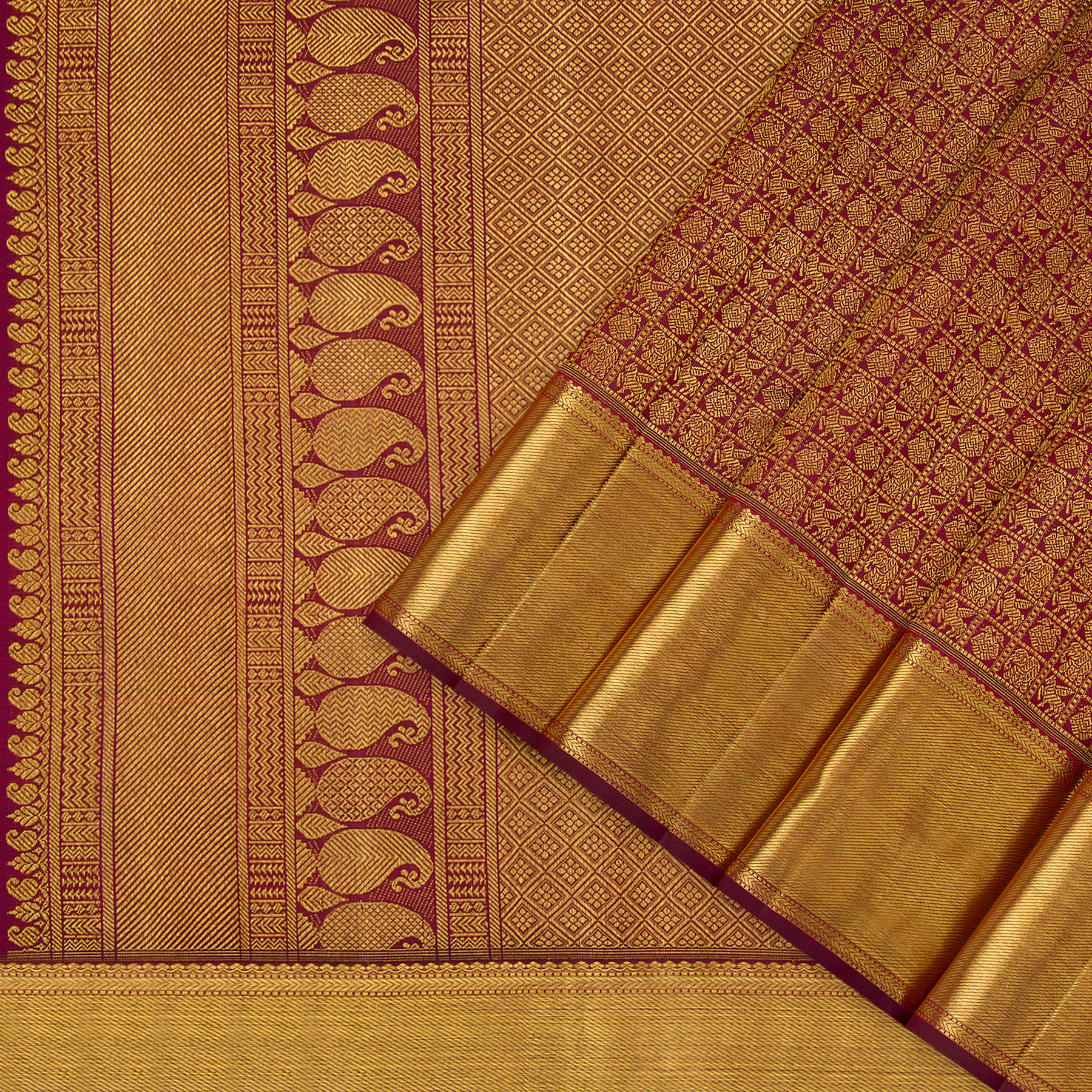 Kanakavalli Kanjivaram Silk Sari 24-110-HS001-01017 - Cover View