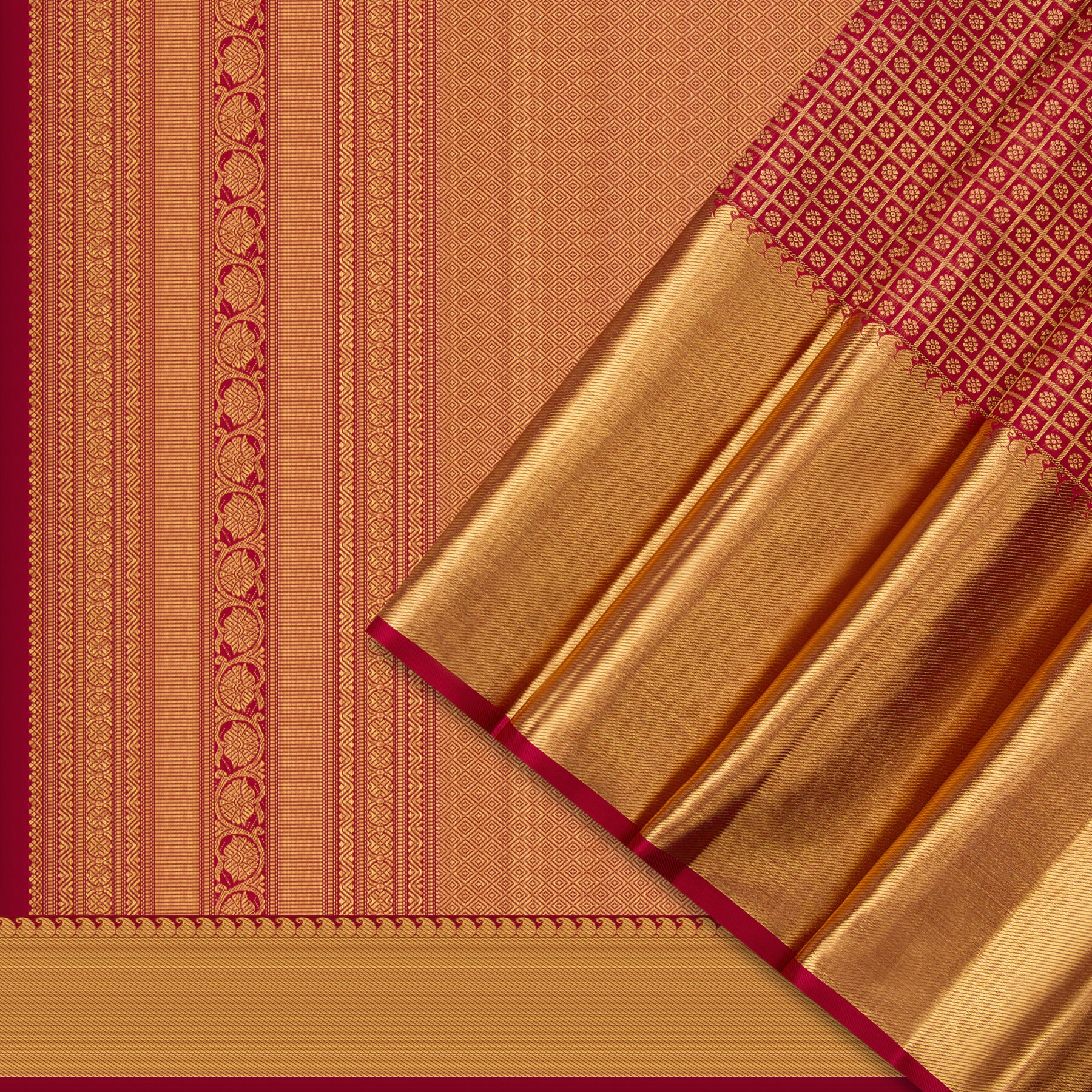 Kanakavalli Kanjivaram Silk Sari 24-110-HS001-01023 - Cover View