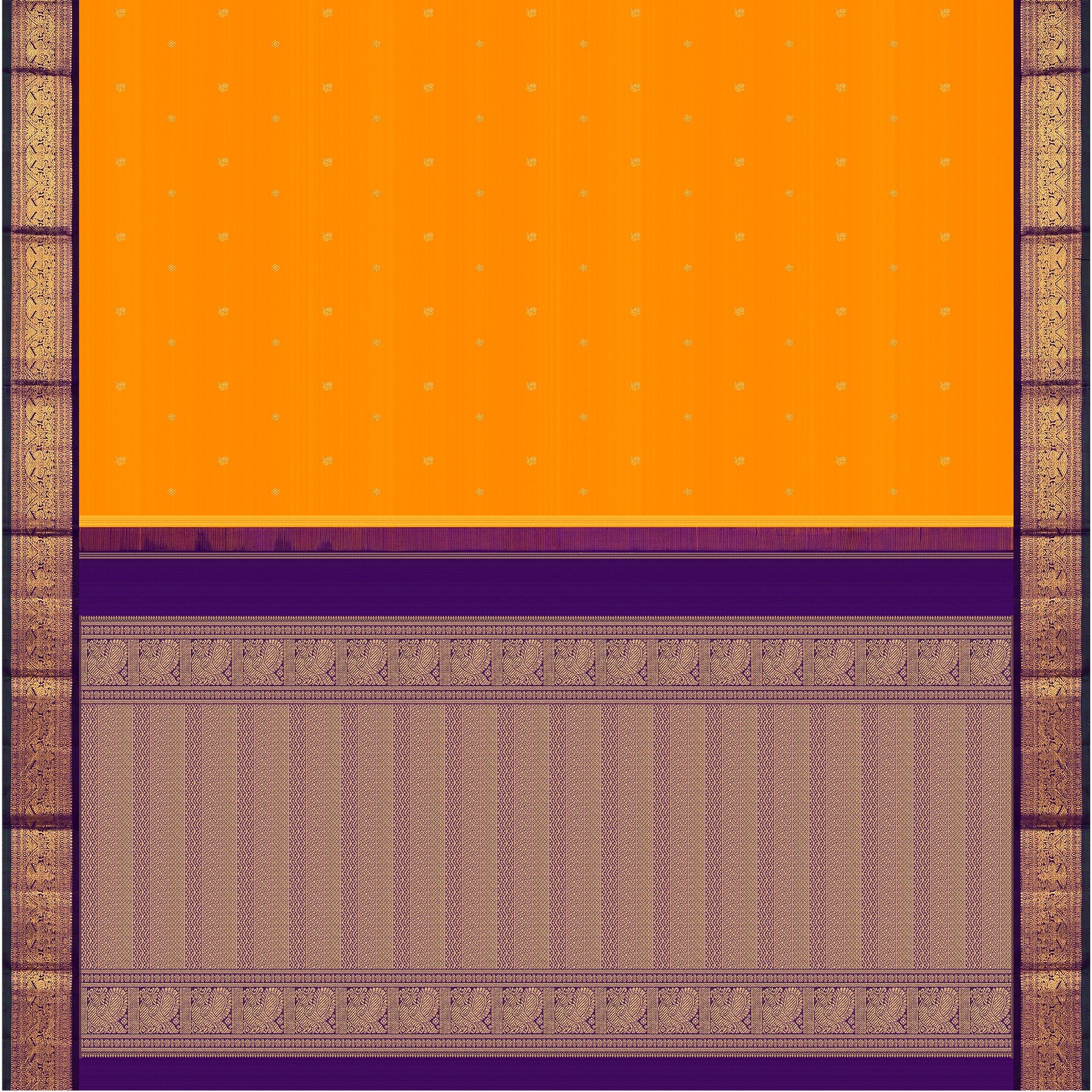 Kanakavalli Kanjivaram Silk Sari 24-110-HS001-01763 - Full View 