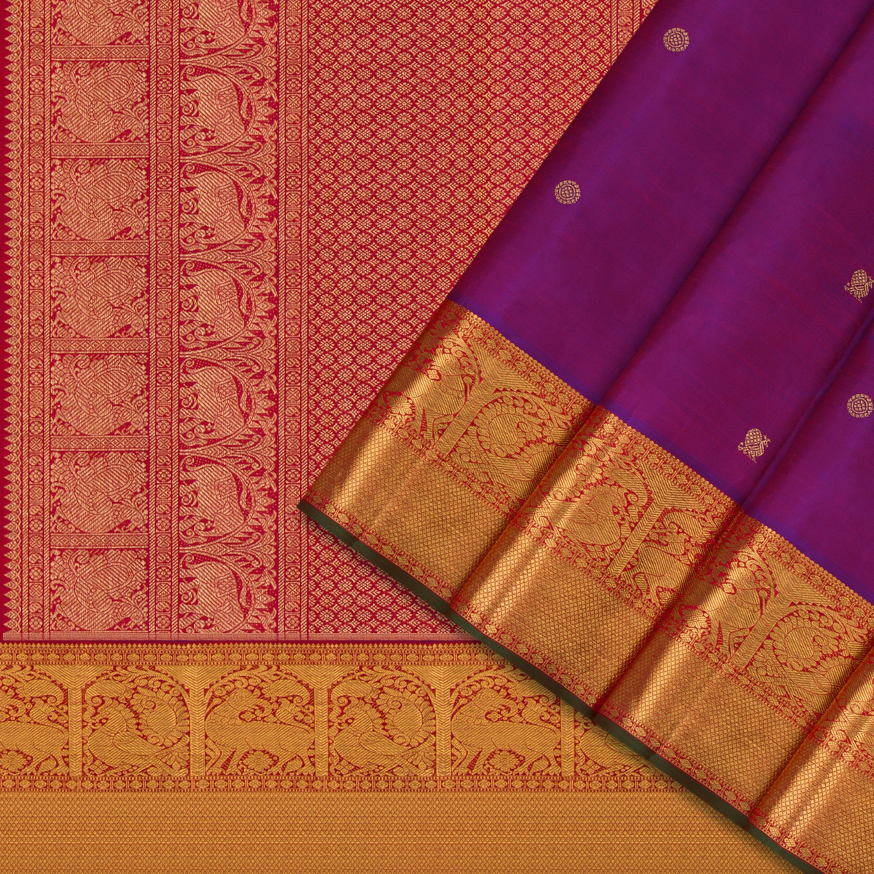 Kanakavalli Kanjivaram Silk Sari 24-110-HS001-01781 - Cover View