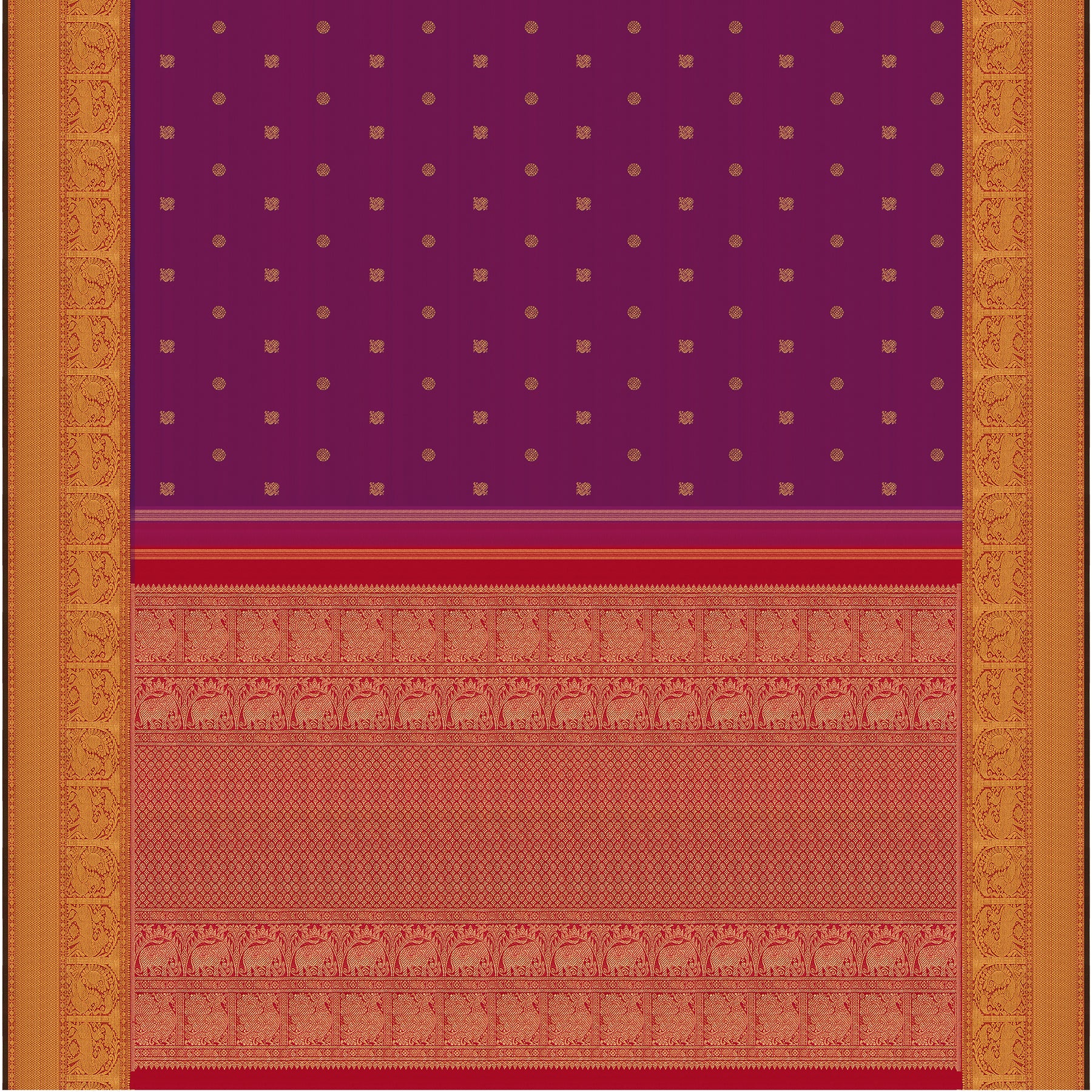 Kanakavalli Kanjivaram Silk Sari 24-110-HS001-01781 - Full View