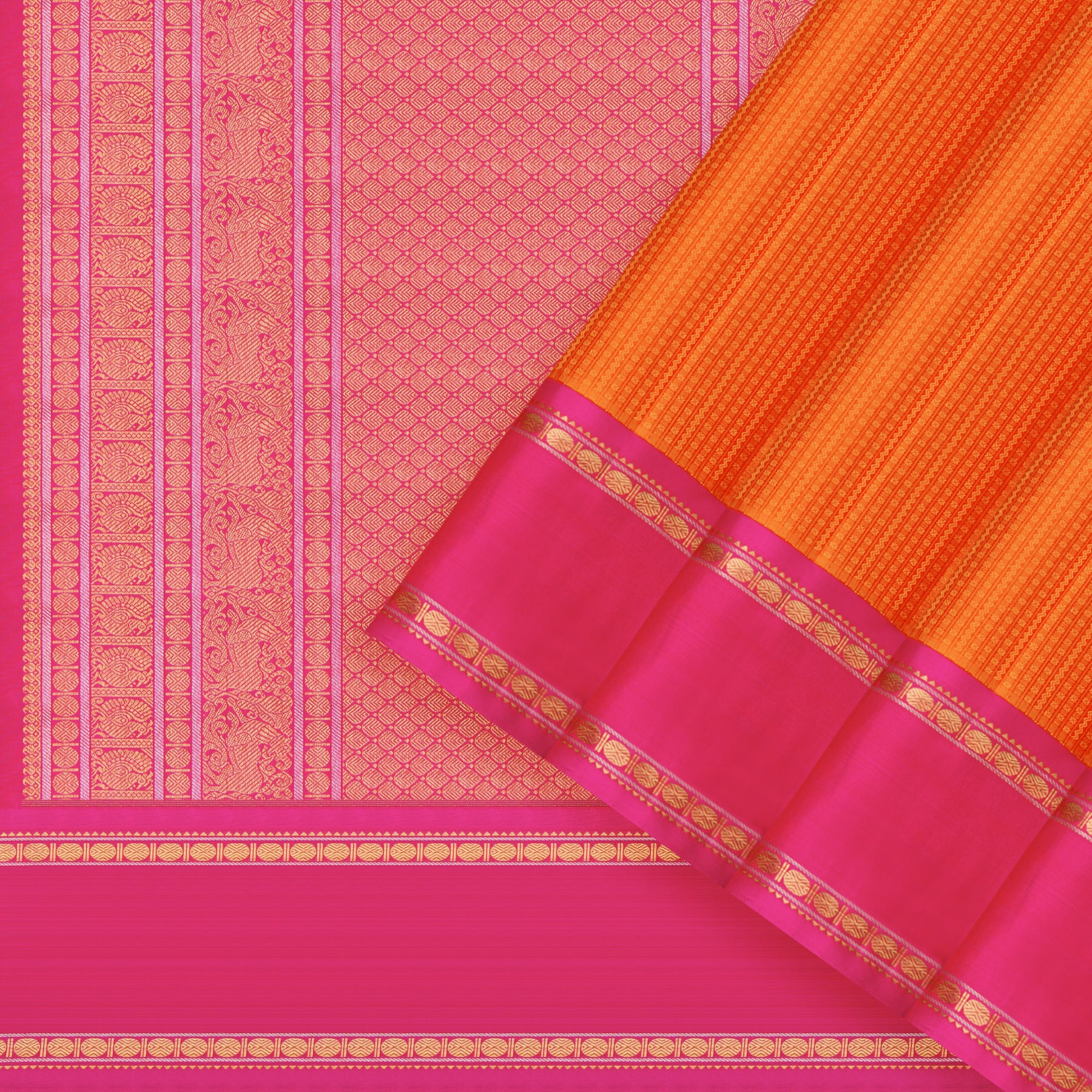 Kanakavalli Kanjivaram Silk Sari 24-110-HS001-01827 - Cover View