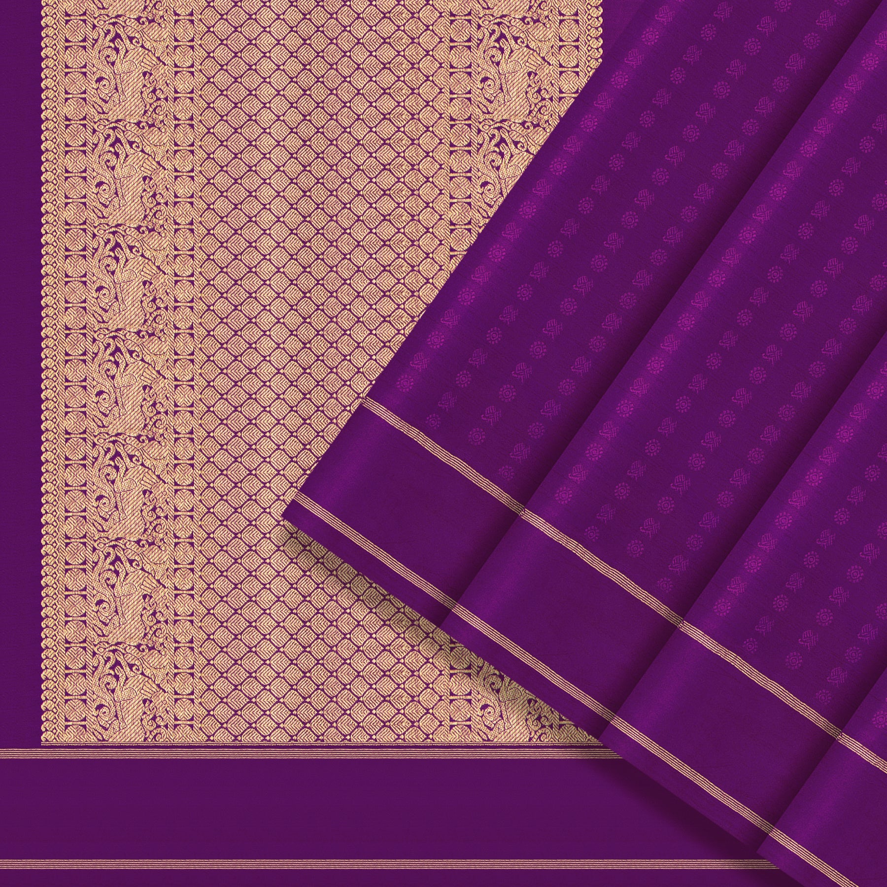 Kanakavalli Kanjivaram Silk Sari 24-110-HS001-01828 - Cover View