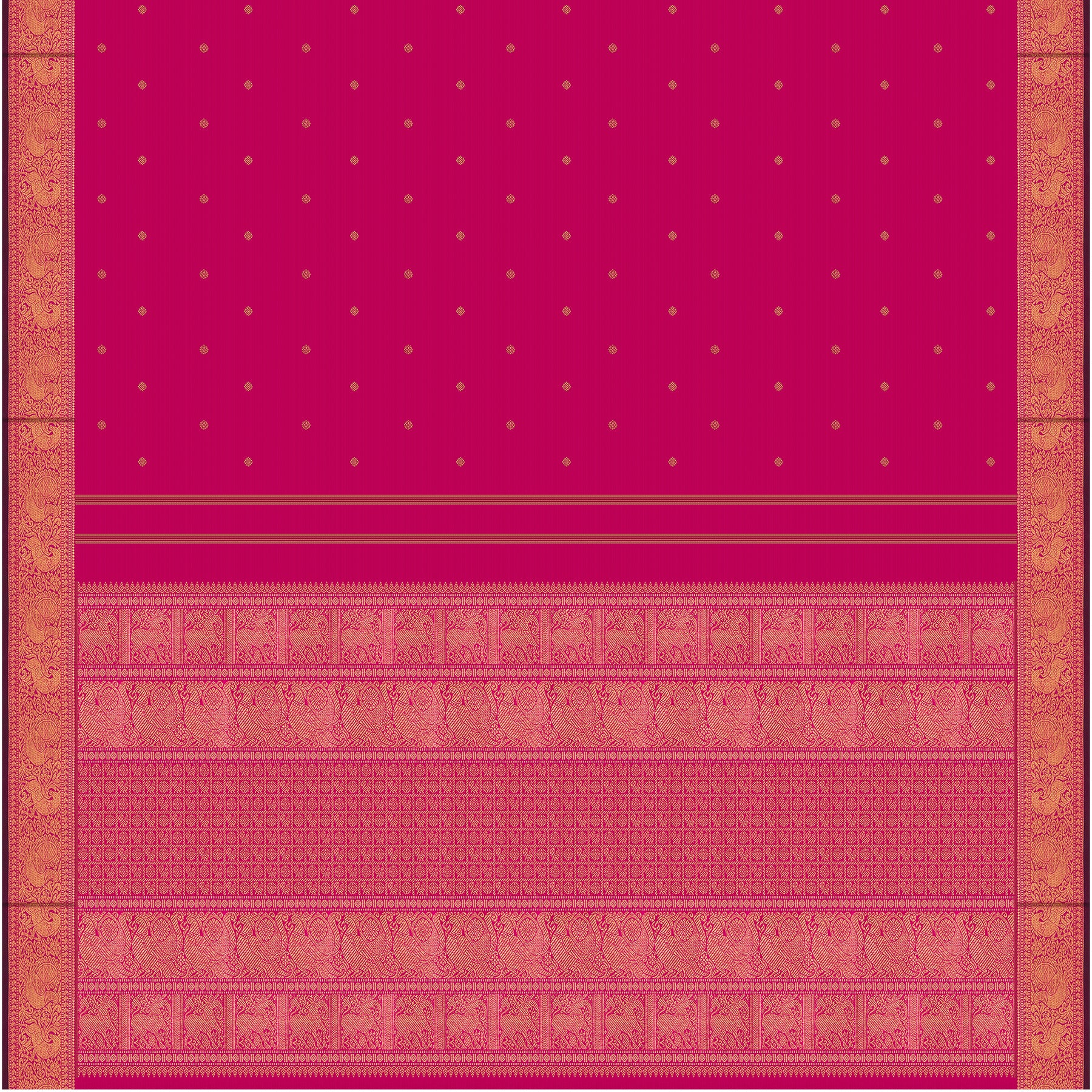 Kanakavalli Kanjivaram Silk Sari 24-110-HS001-01852 - Full View