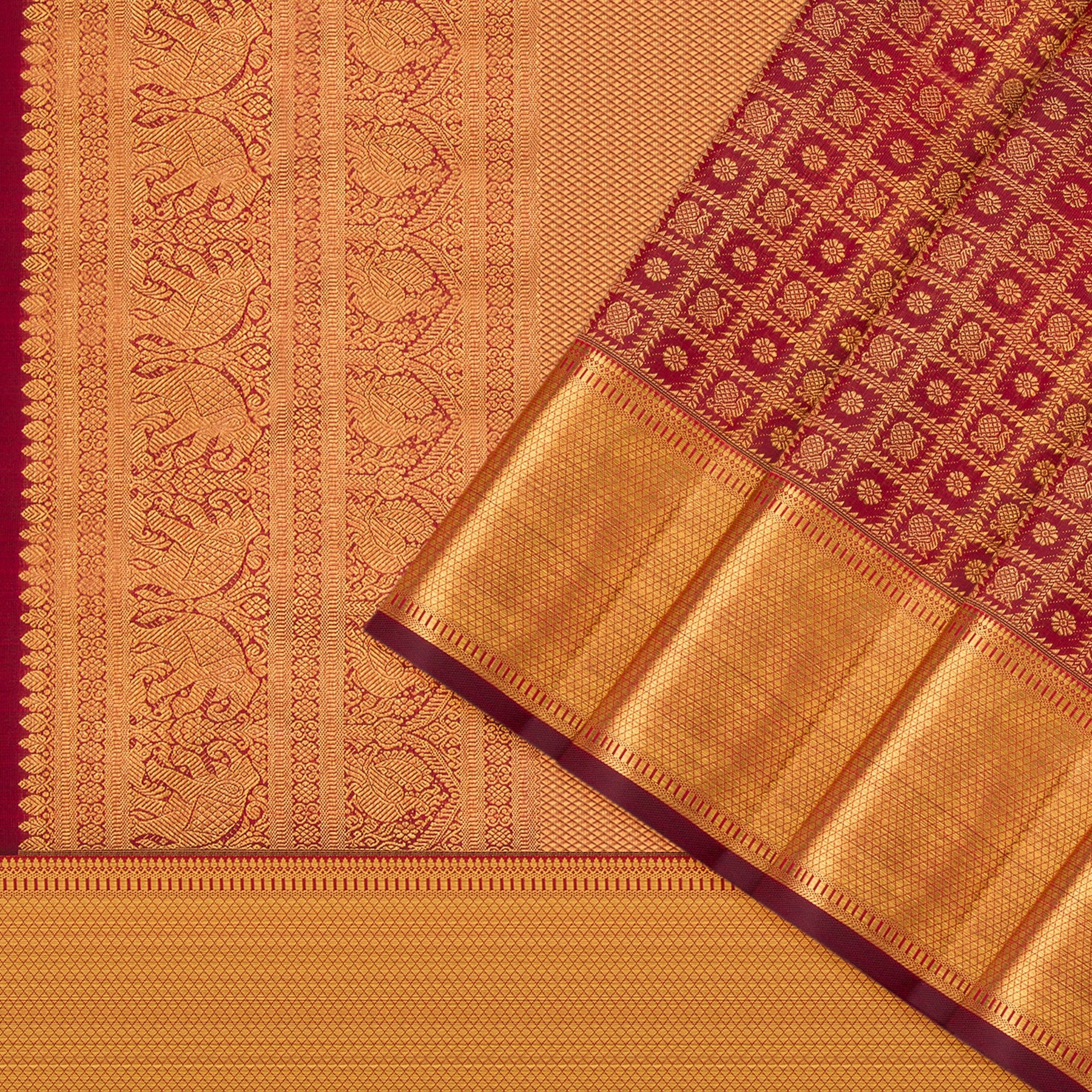 Kanakavalli Kanjivaram Silk Sari 24-110-HS001-01971 - Cover View