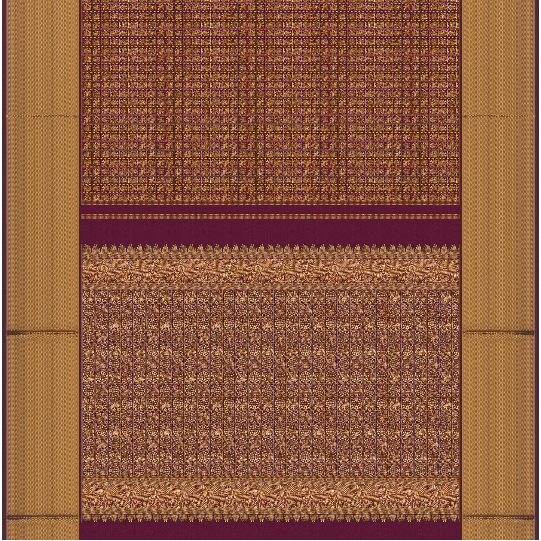 Kanakavalli Kanjivaram Silk Sari 24-110-HS001-02880 - Full View