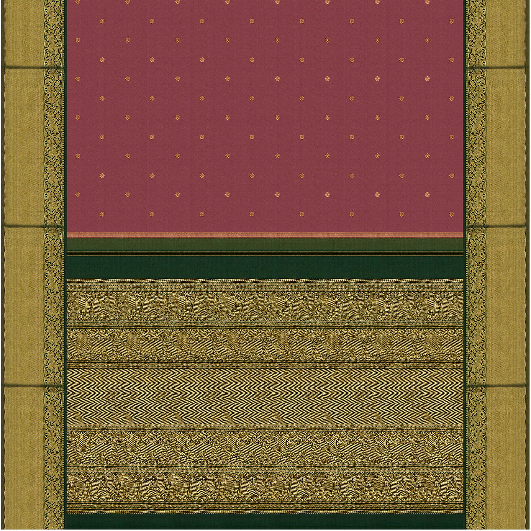 Kanakavalli Kanjivaram Silk Sari 24-110-HS001-02945 - Full View