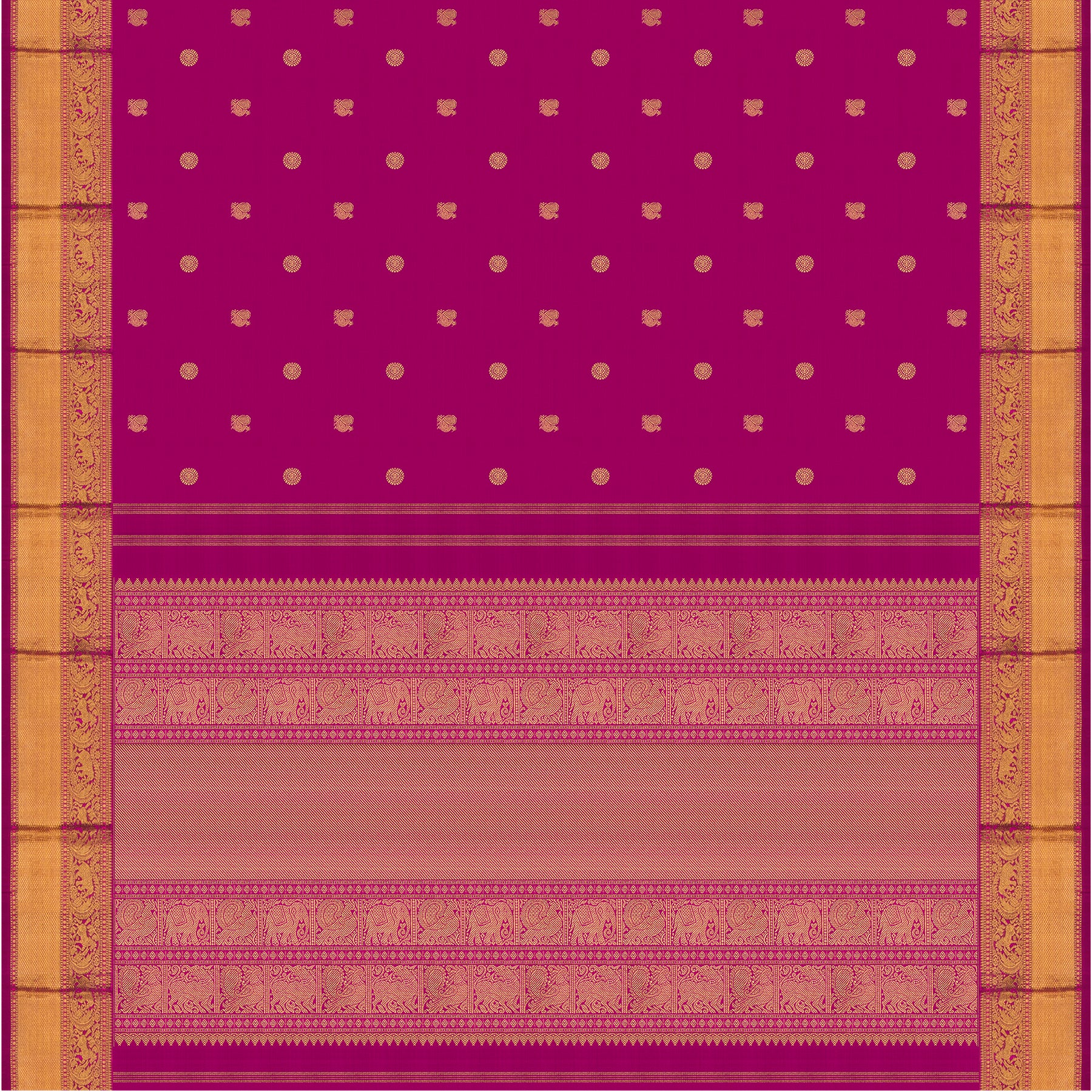 Kanakavalli Kanjivaram Silk Sari 24-110-HS001-02984 - Full View