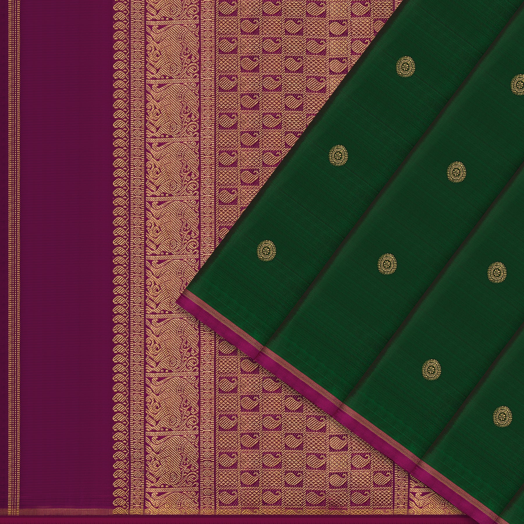 Kanakavalli Kanjivaram Silk Sari 24-110-HS001-03026 - Cover View