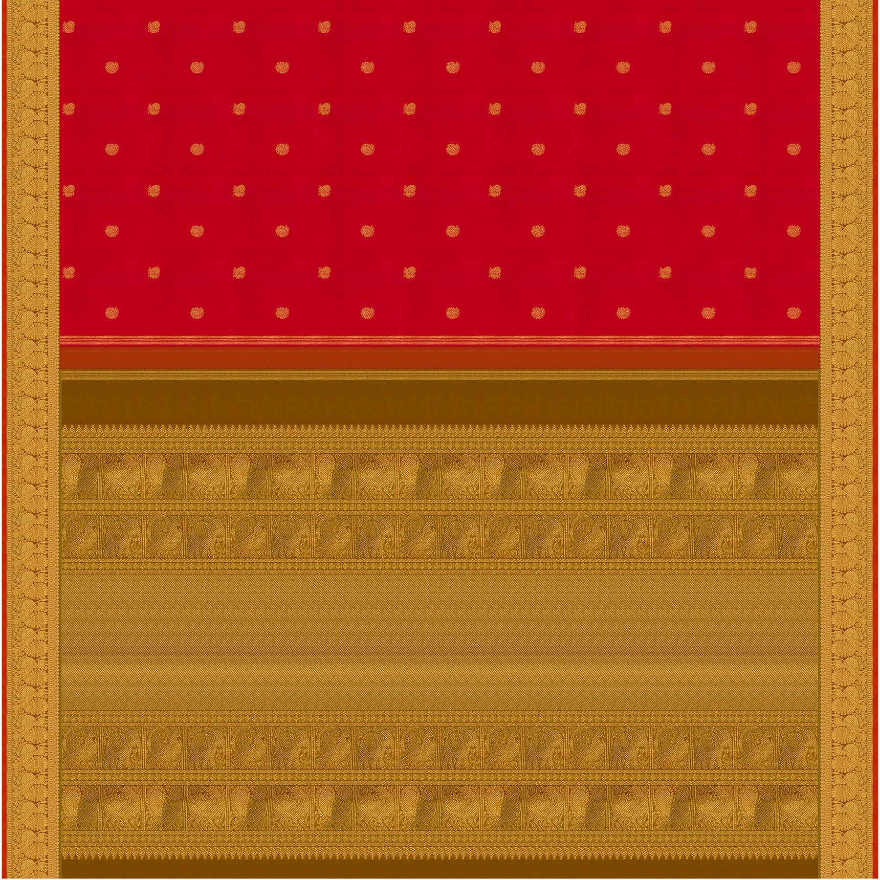 Kanakavalli Kanjivaram Silk Sari 24-110-HS001-03033 - Full View