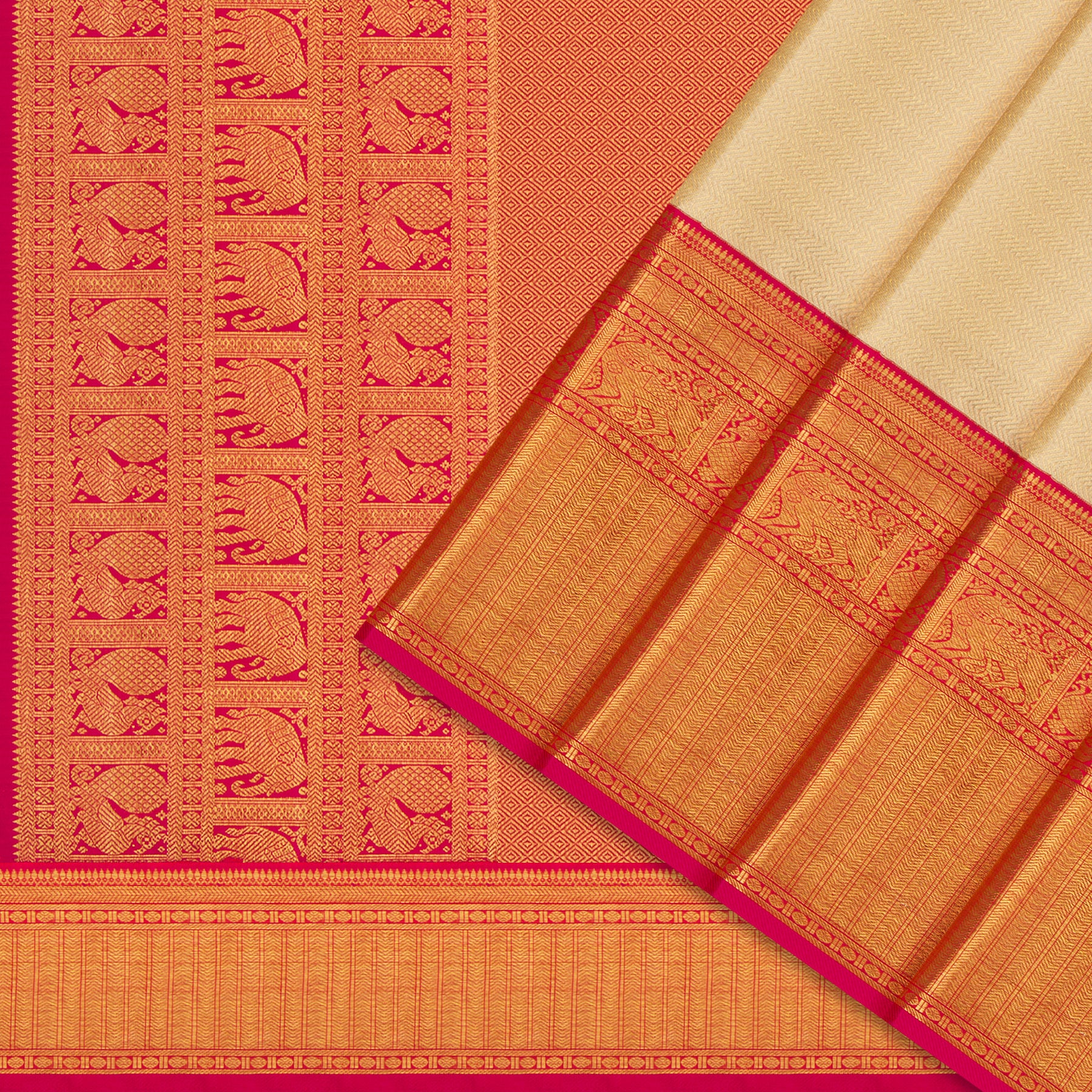 Kanakavalli Kanjivaram Silk Sari 24-110-HS001-03330 - Cover View