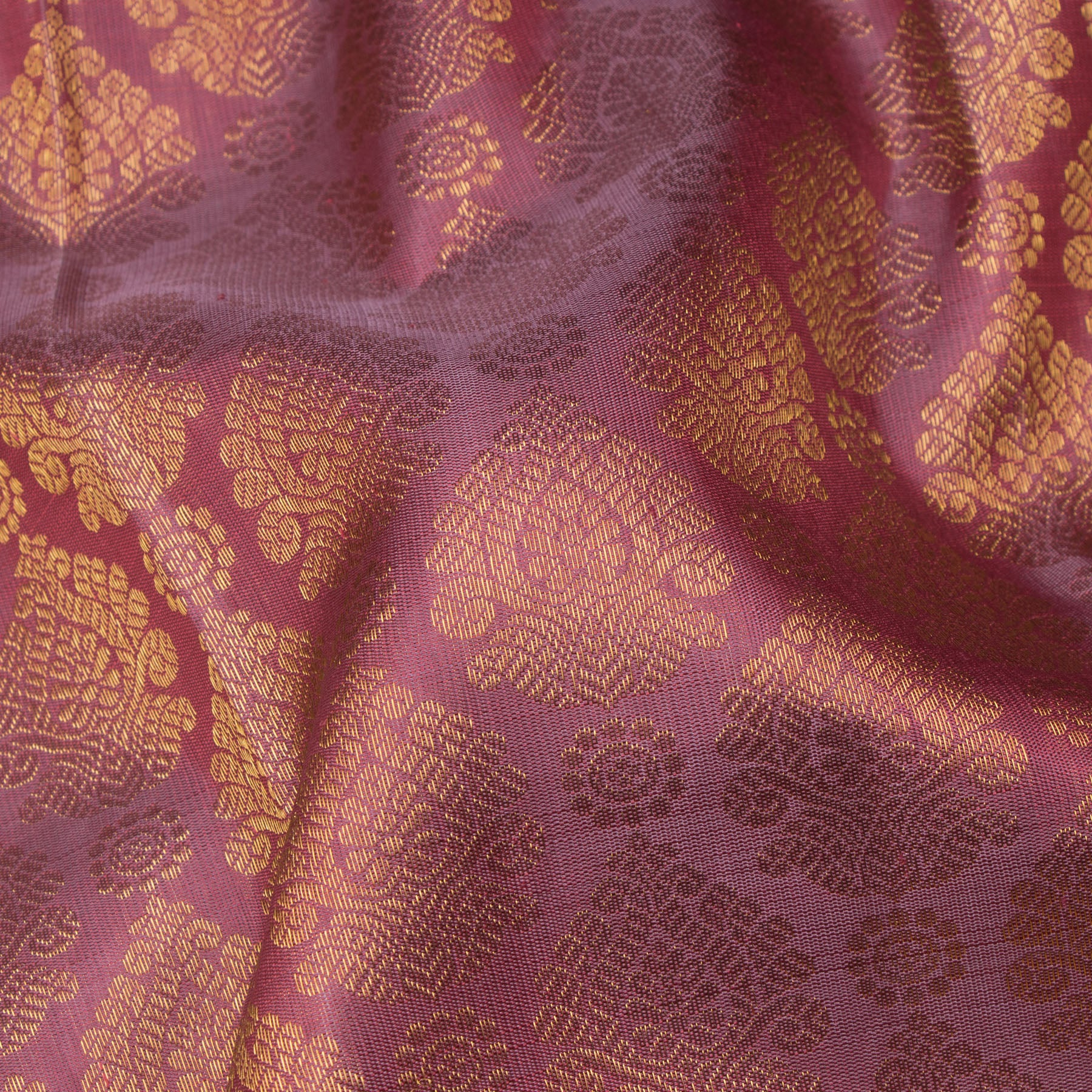 Kanakavalli Kanjivaram Silk Sari 24-110-HS001-03352 - Fabric View