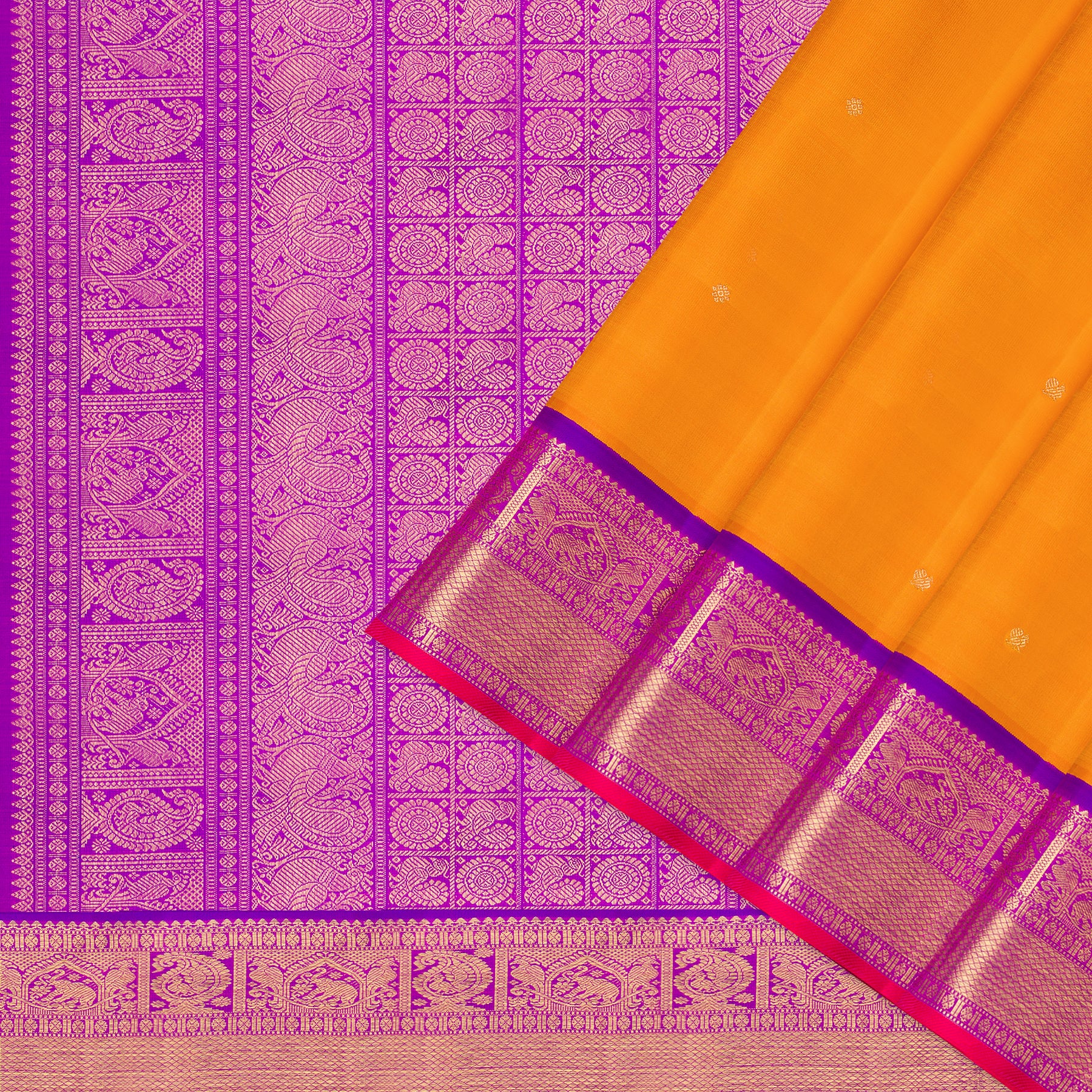 Kanakavalli Kanjivaram Silk Sari 24-110-HS001-03387 - Cover View